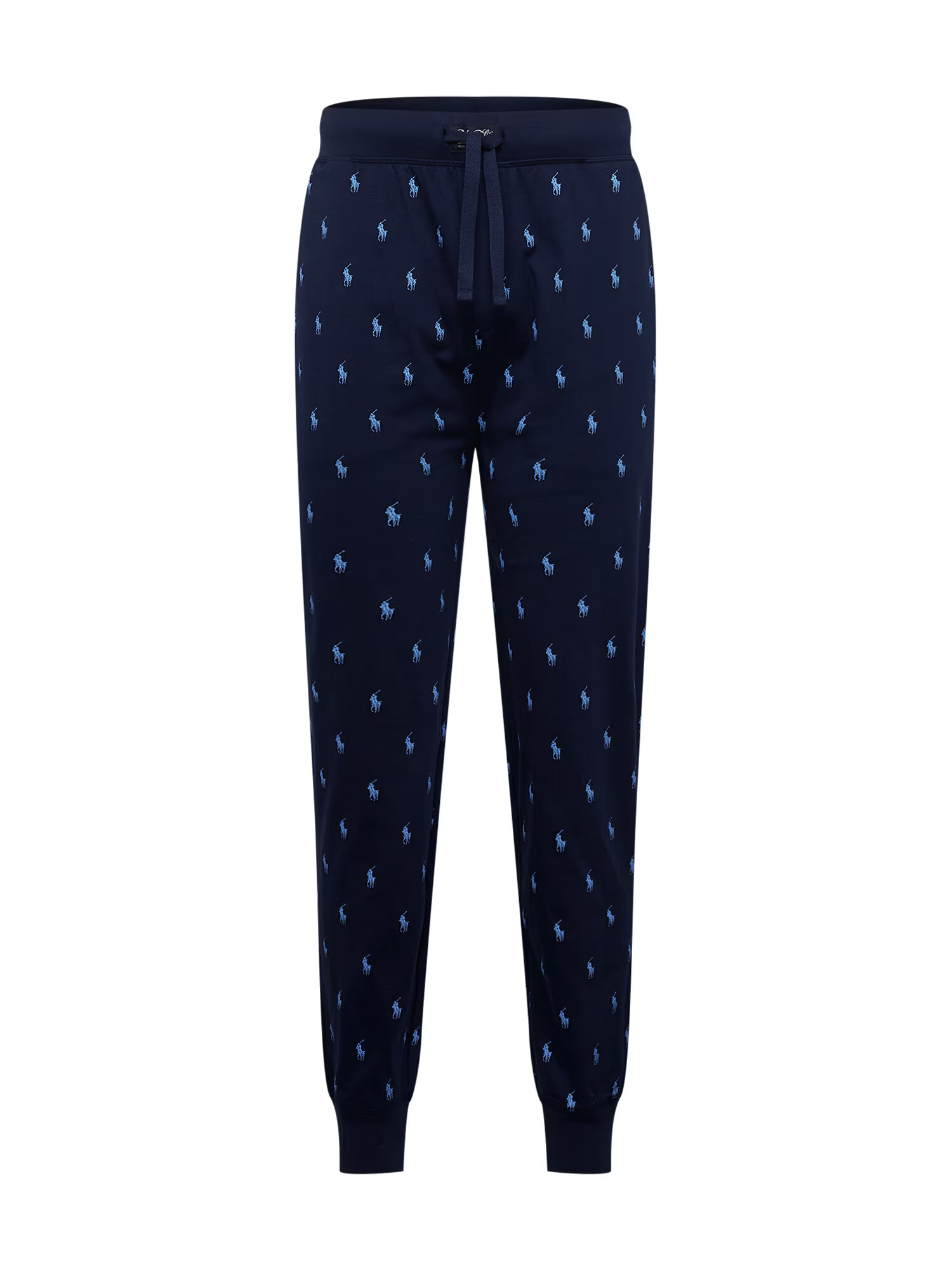 Polo Ralph Lauren Pantaloni de pijama bleumarin / albastru deschis / alb - Pled.ro