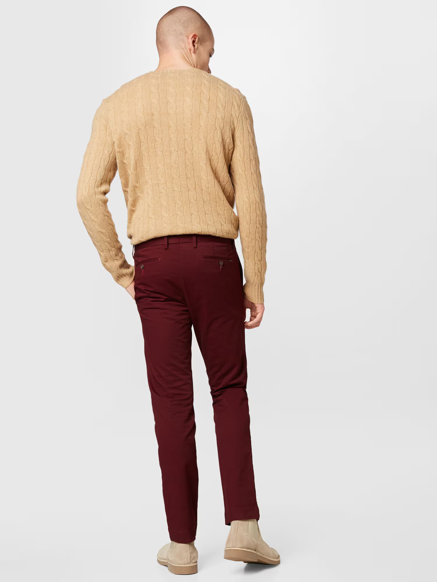 Polo Ralph Lauren Pantaloni eleganți roșu bordeaux - Pled.ro