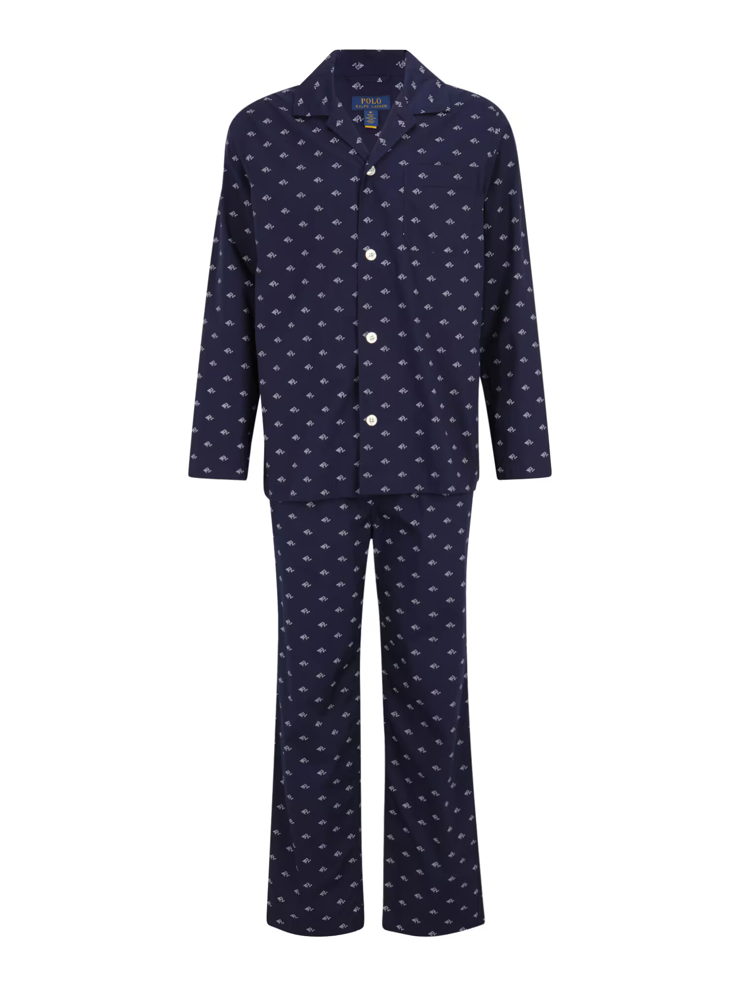 Polo Ralph Lauren Pijama lungă bleumarin / alb - Pled.ro