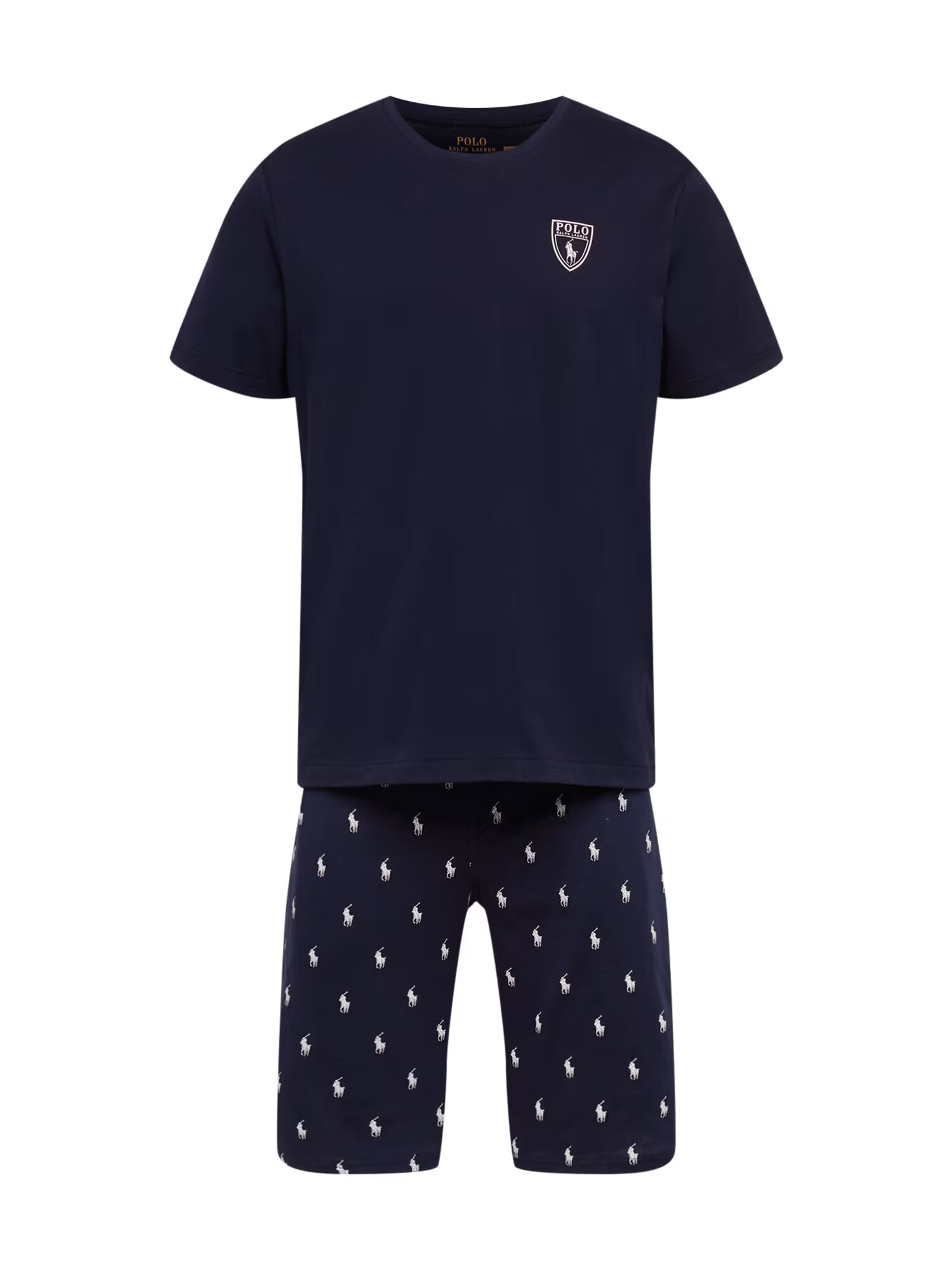 Polo Ralph Lauren Pijama scurtă bleumarin / alb - Pled.ro