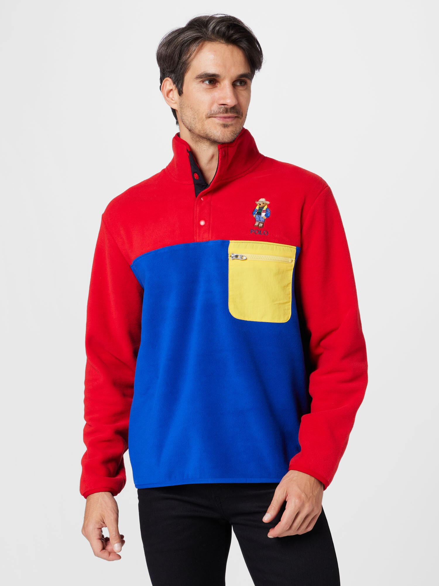 Polo Ralph Lauren Pulover albastru / galben / roșu - Pled.ro