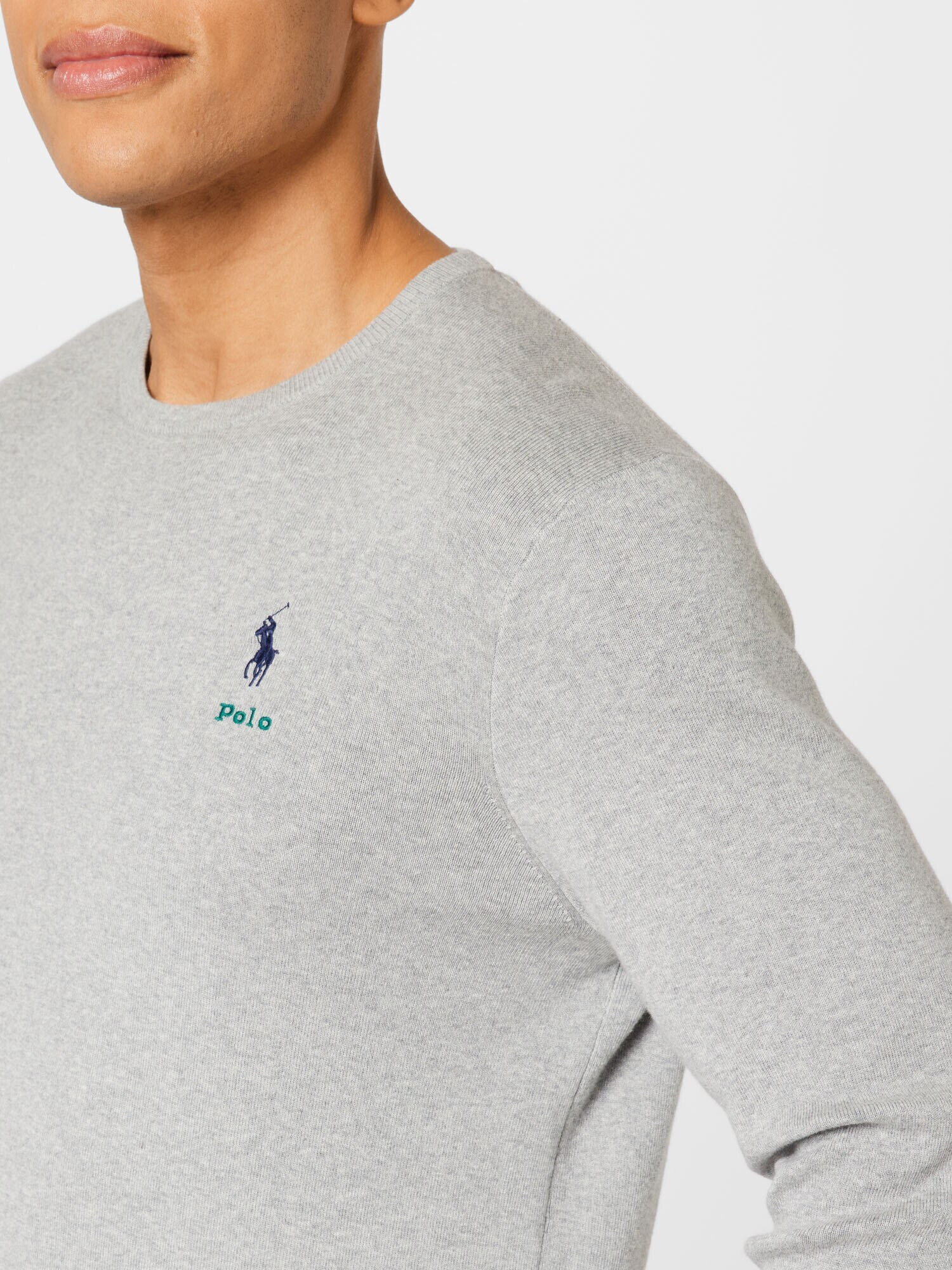 Polo Ralph Lauren Pulover albastru închis / gri amestecat / verde închis - Pled.ro