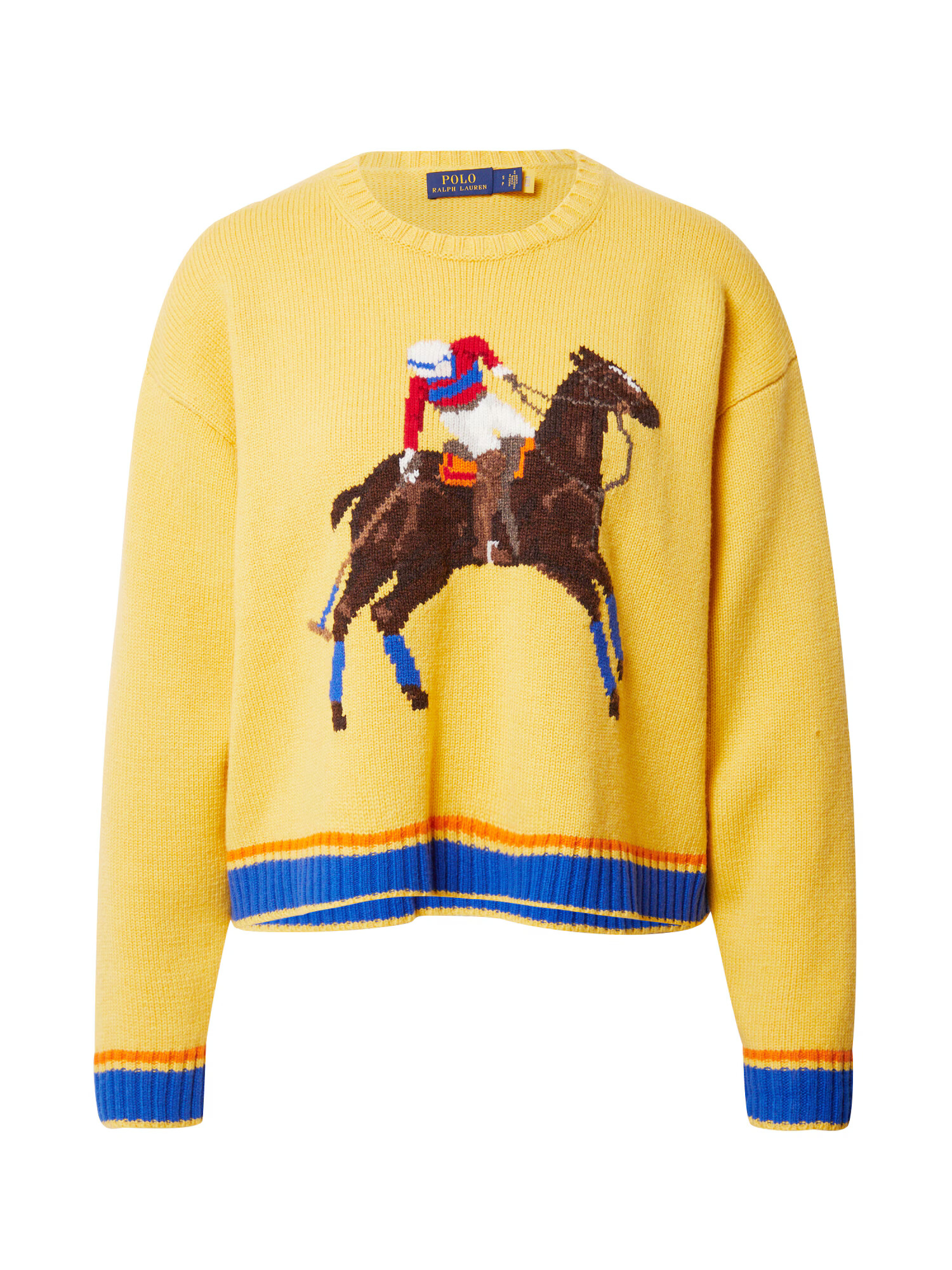 Polo Ralph Lauren Pulover albastru / maro / galben / roșu - Pled.ro