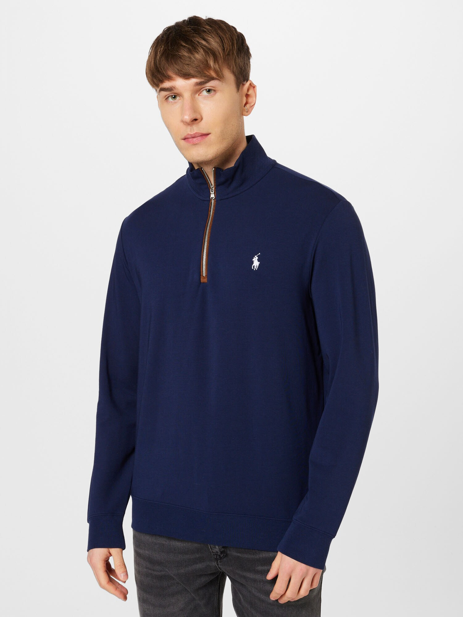 Polo Ralph Lauren Pulover bleumarin / alb - Pled.ro