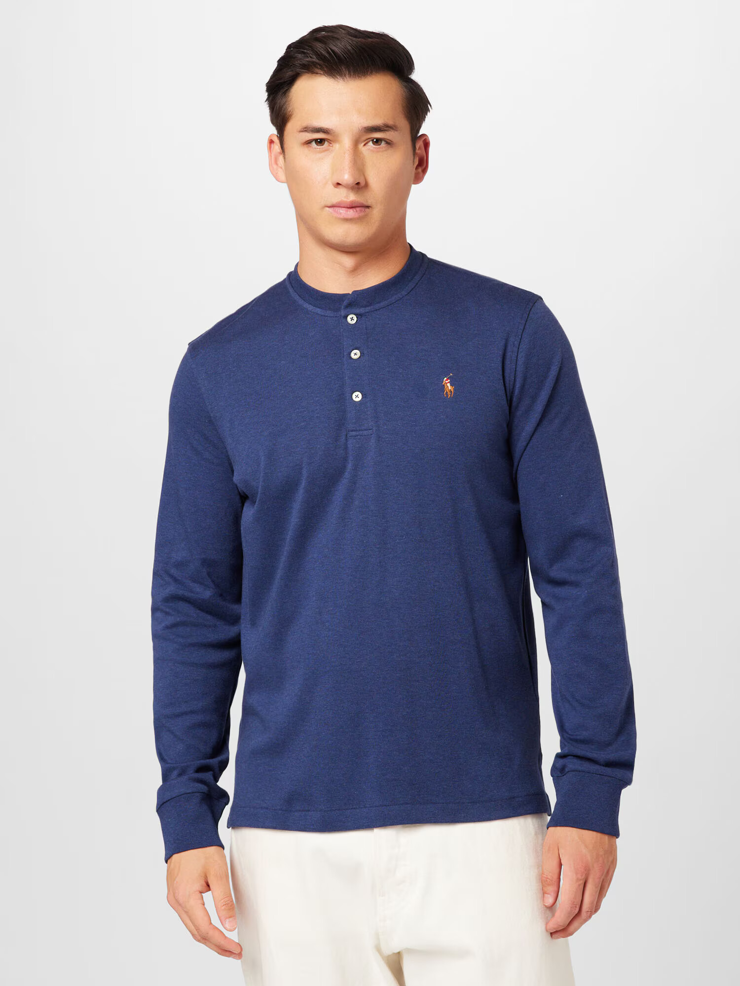 Polo Ralph Lauren Pulover bleumarin / maro coniac / roșu / alb - Pled.ro