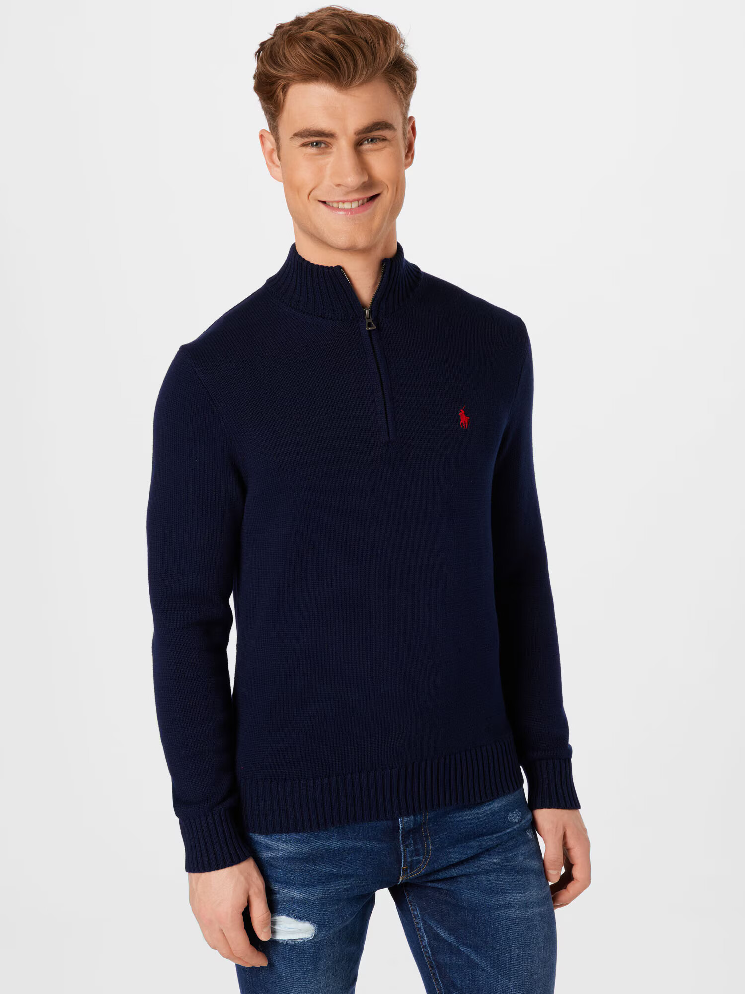 Polo Ralph Lauren Pulover bleumarin / roși aprins - Pled.ro