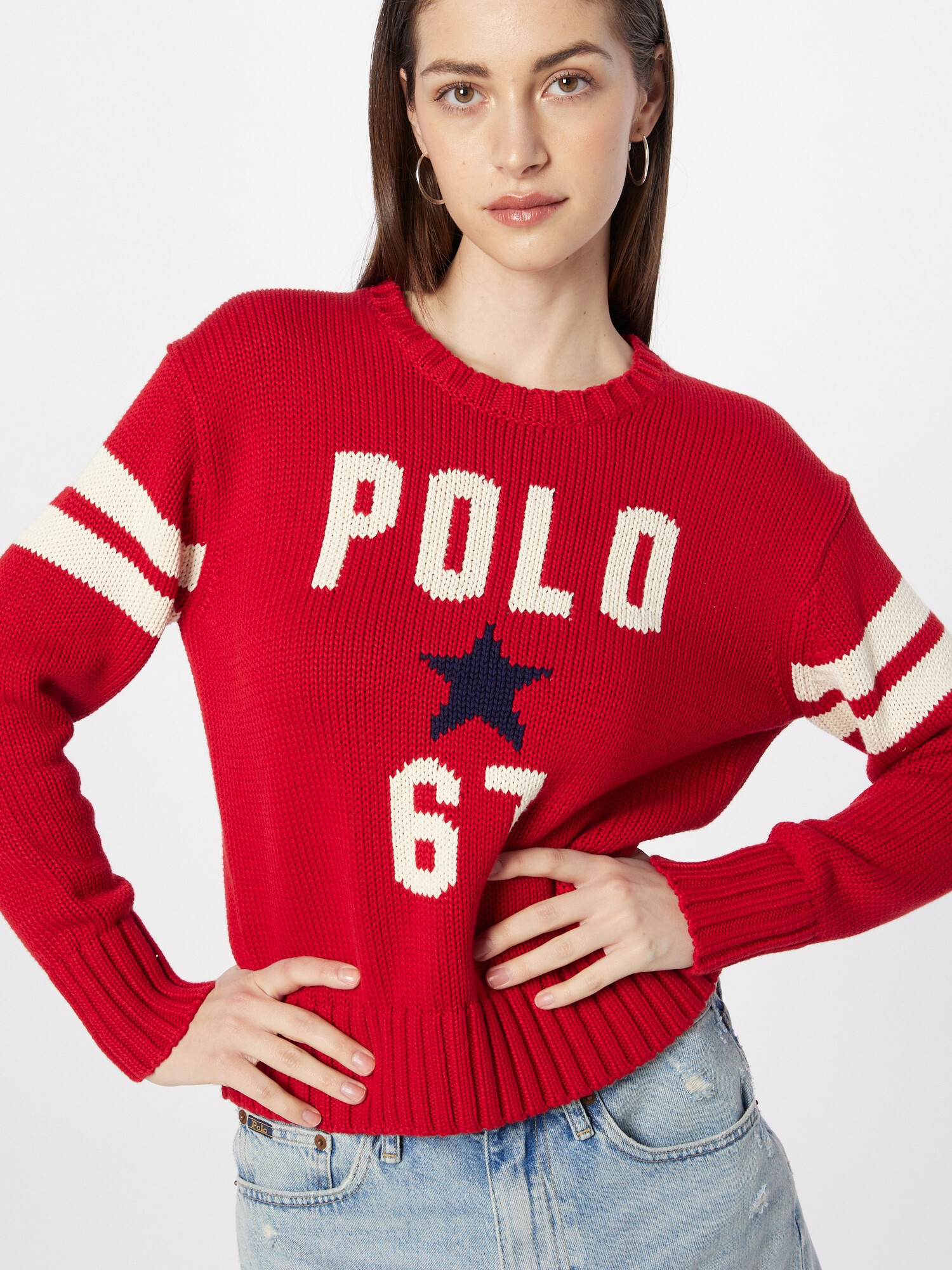 Polo Ralph Lauren Pulover bleumarin / roșu / alb - Pled.ro