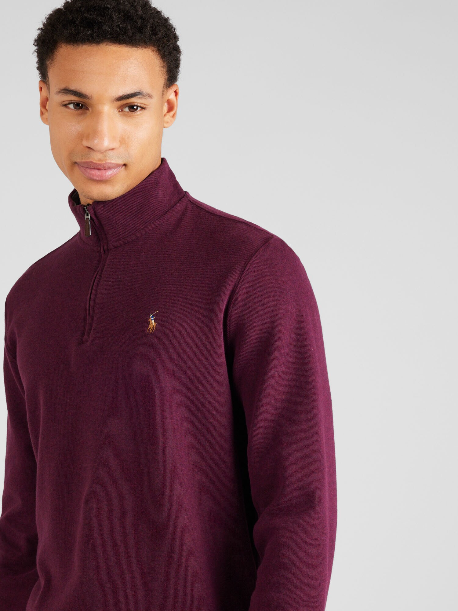 Polo Ralph Lauren Pulover crem / albastru / maro deschis / roșu burgundy - Pled.ro