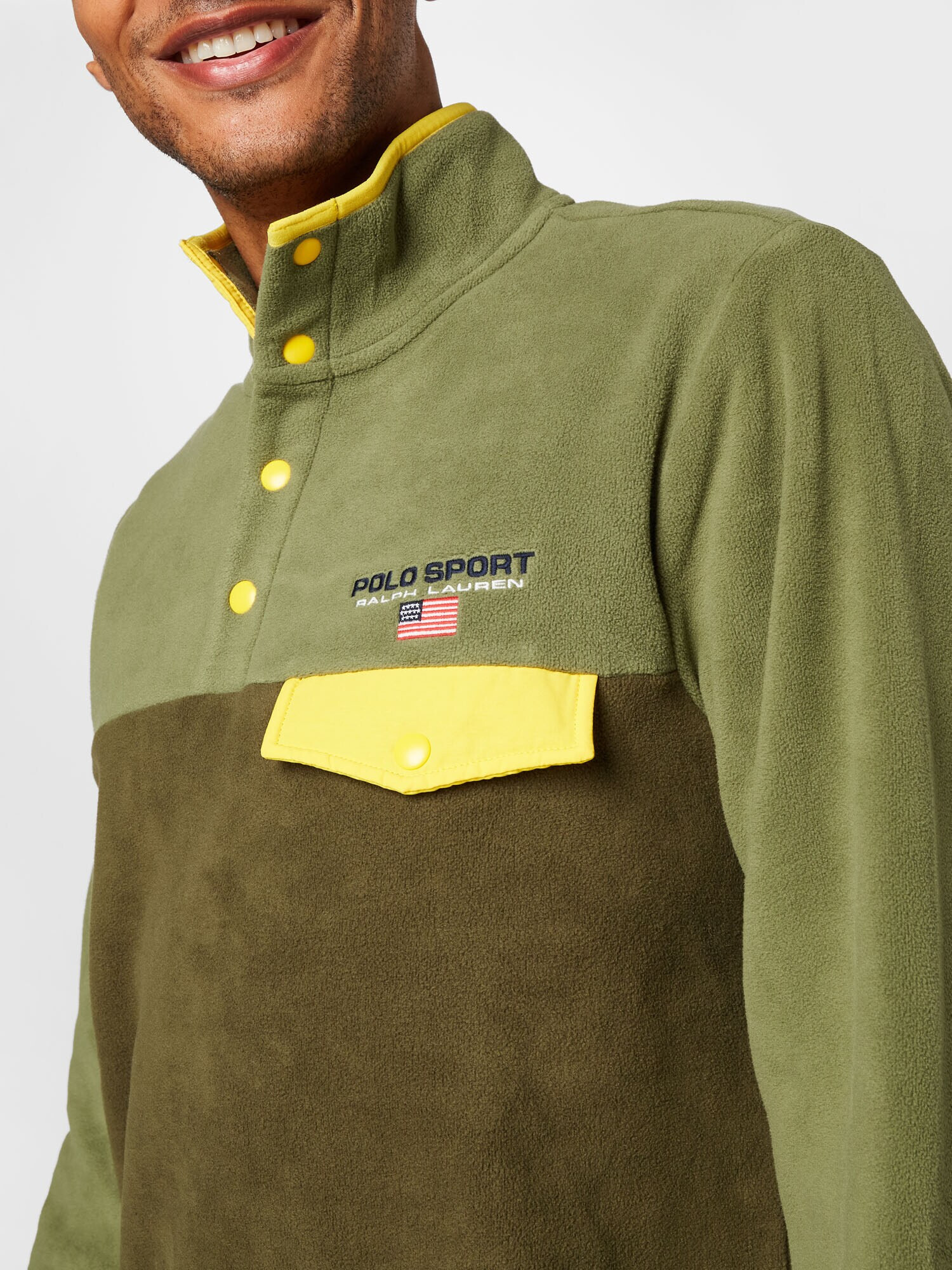 Polo Ralph Lauren Pulover galben / verde / oliv - Pled.ro