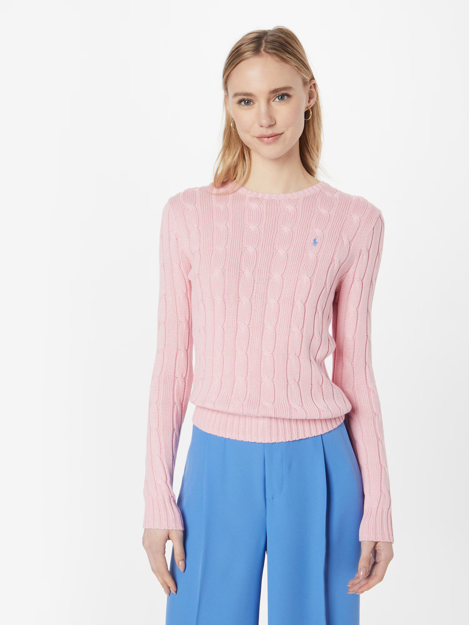 Polo Ralph Lauren Pulover 'Juliana' bleumarin / roz / alb - Pled.ro