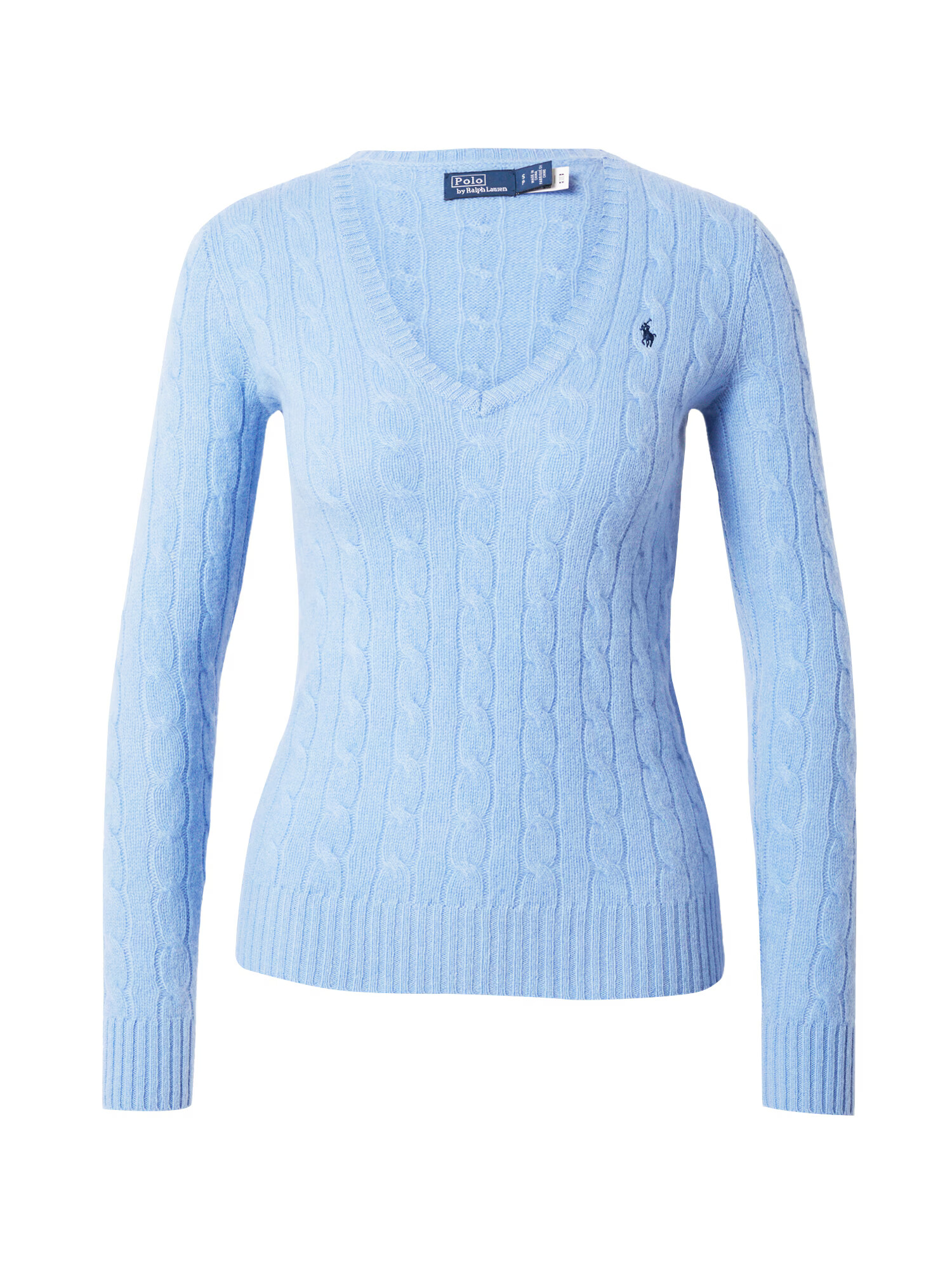 Polo Ralph Lauren Pulover 'KIMBERLY' bleumarin / albastru deschis - Pled.ro