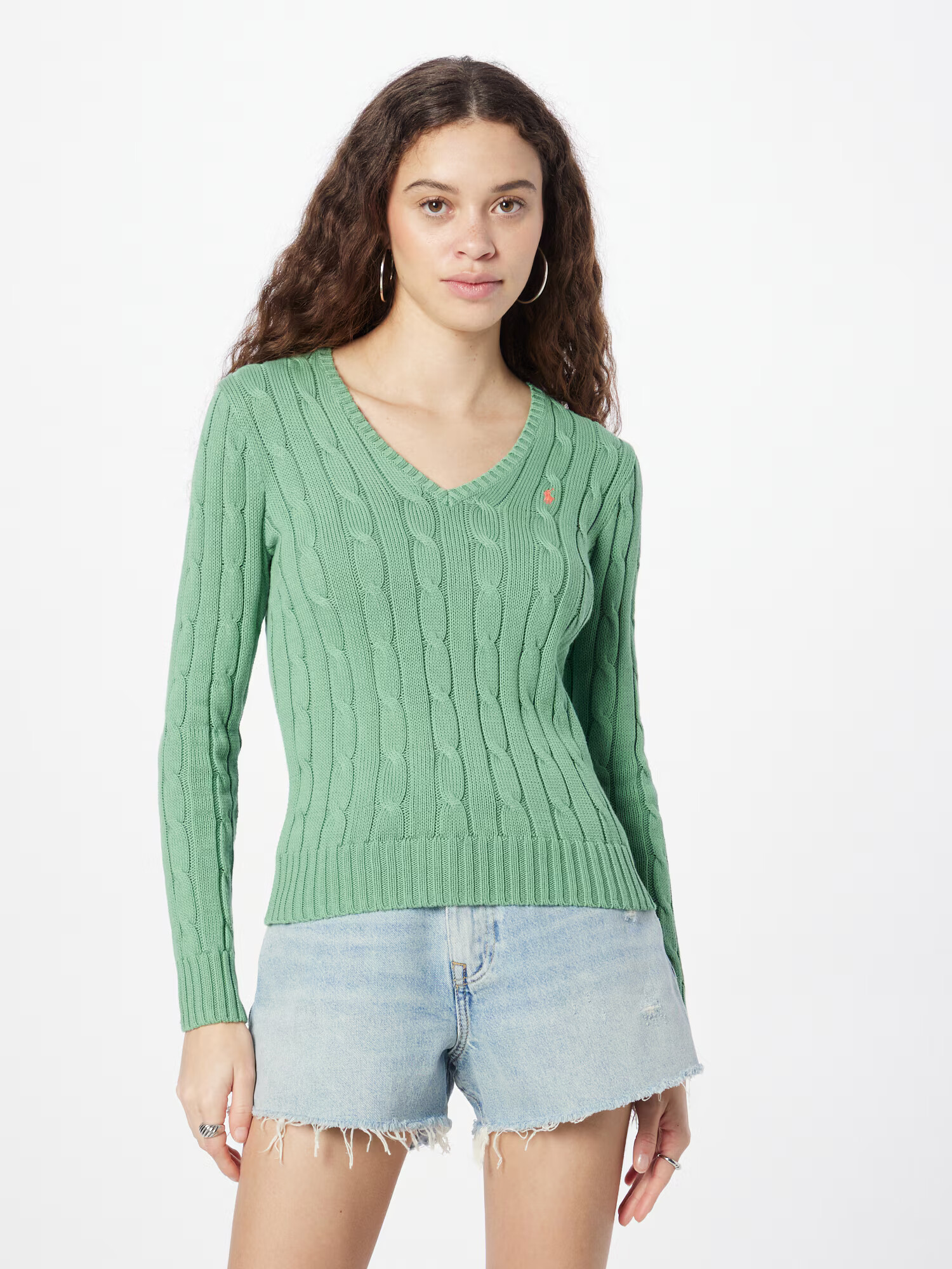 Polo Ralph Lauren Pulover 'KIMBERLY' verde / portocaliu - Pled.ro