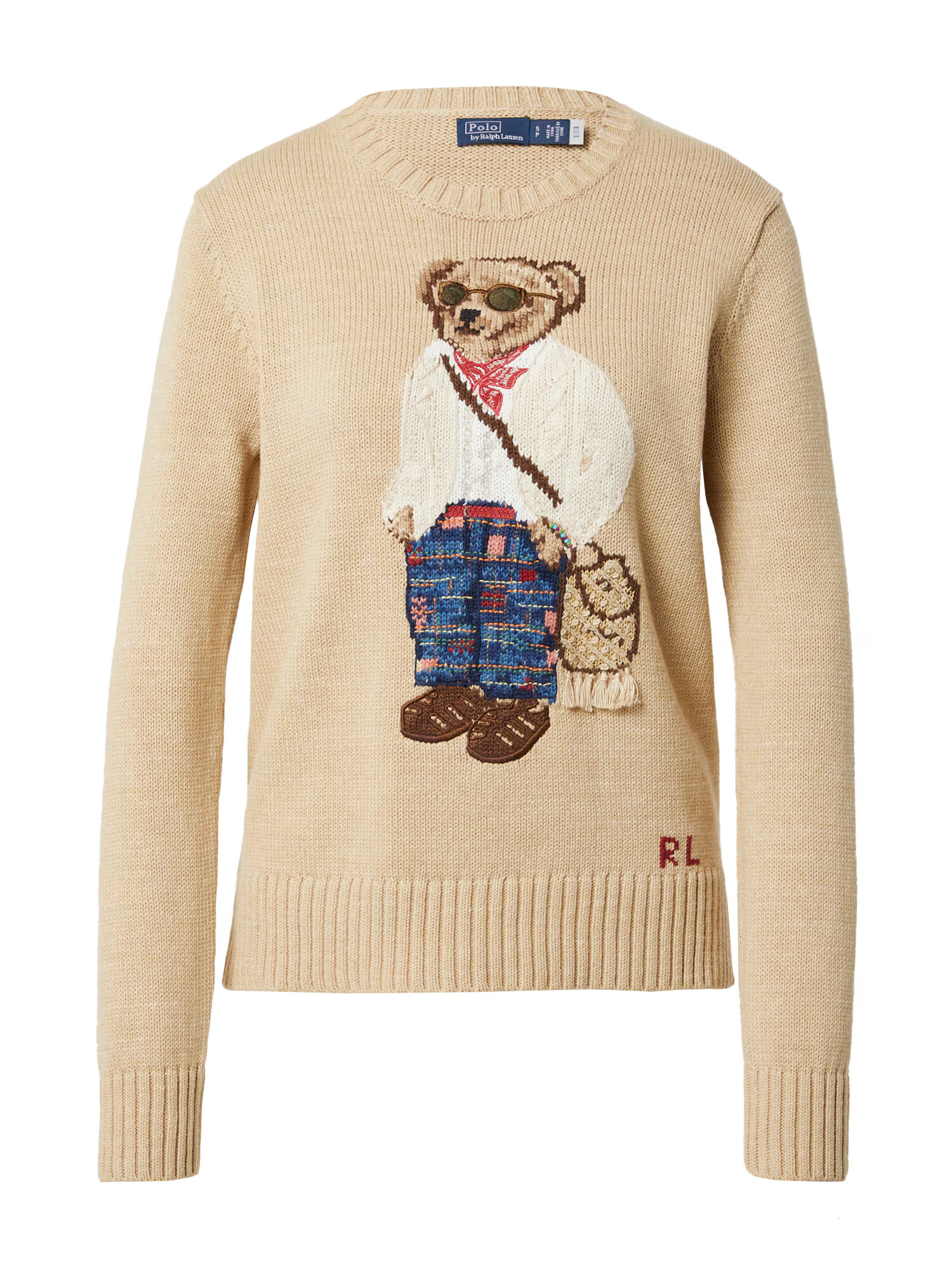 Polo Ralph Lauren Pulover 'MADRAS BEAR' bej / mai multe culori - Pled.ro