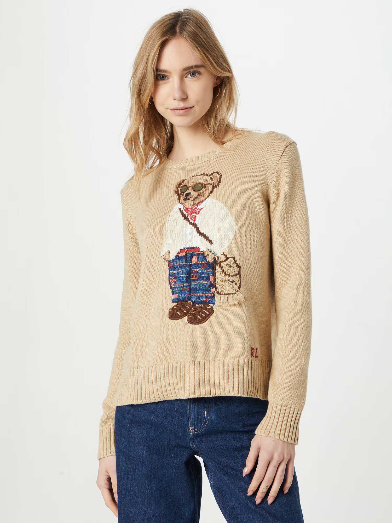 Polo Ralph Lauren Pulover 'MADRAS BEAR' bej / mai multe culori - Pled.ro