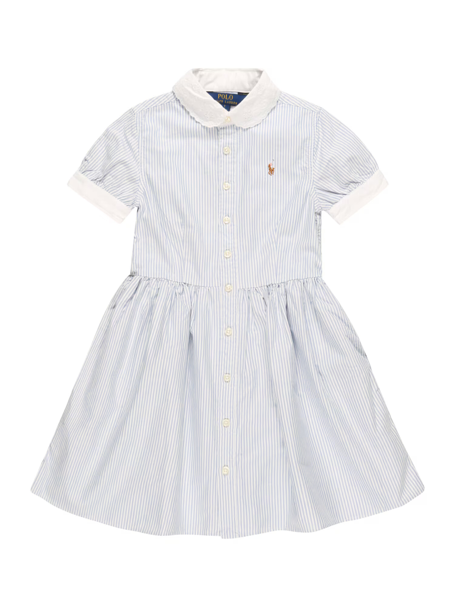 Polo Ralph Lauren Rochie 'DABNEY' albastru deschis / maro / alb - Pled.ro