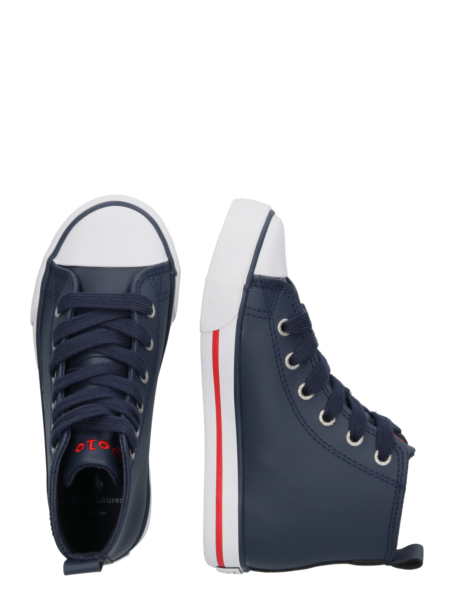 Polo Ralph Lauren Sneaker 'HAMPTYN' bleumarin / galben / verde / roșu - Pled.ro