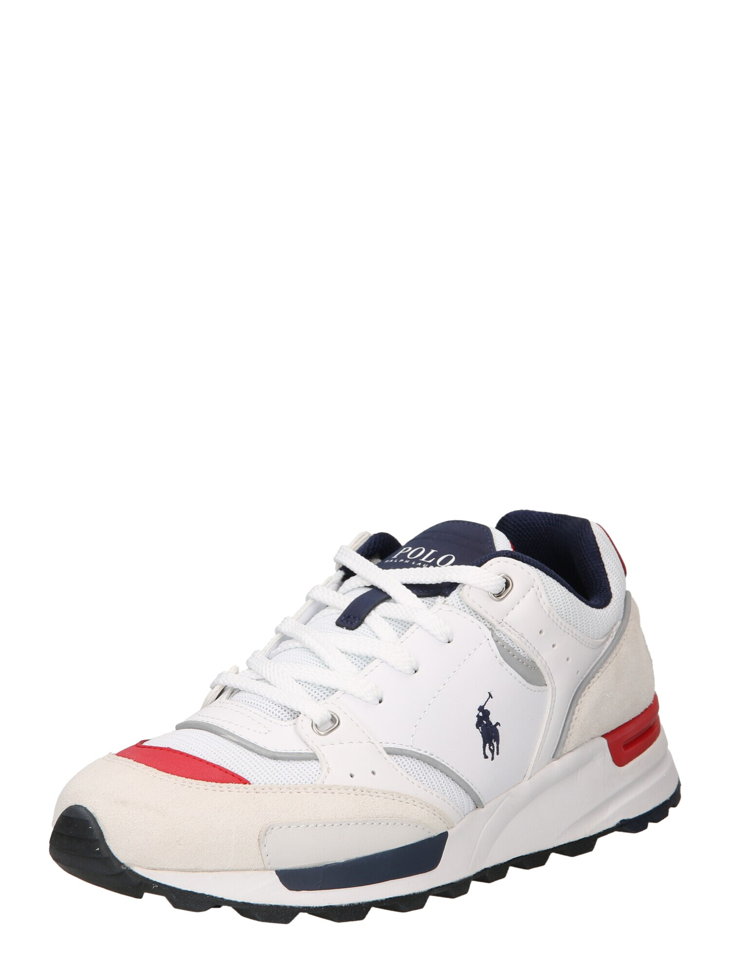 Polo Ralph Lauren Sneaker low 'TRACKSTR 200-SNEAKERS-LOW TOP' bleumarin / roșu / alb - Pled.ro