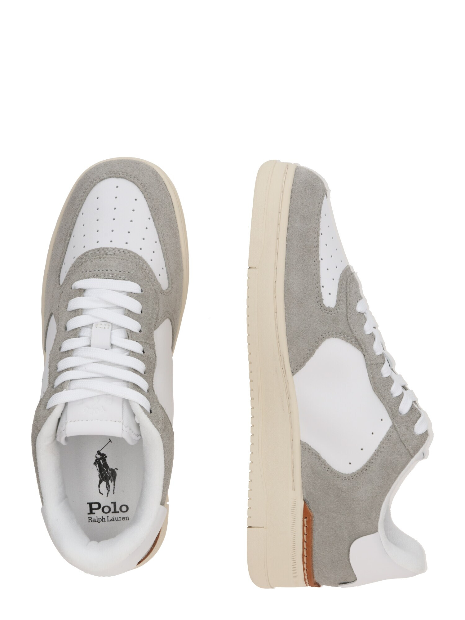 Polo Ralph Lauren Sneaker low gri / alb - Pled.ro