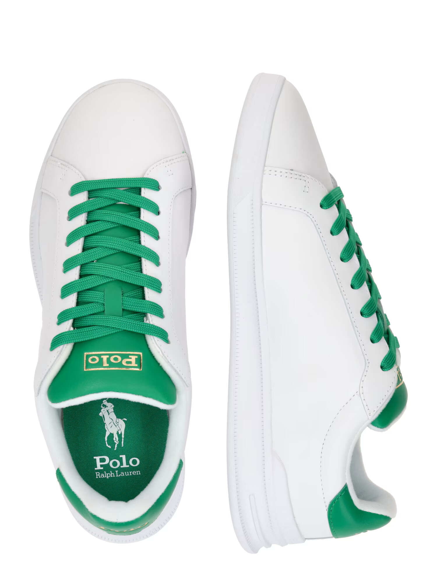 Polo Ralph Lauren Sneaker low 'HRT CRT II' verde / alb - Pled.ro