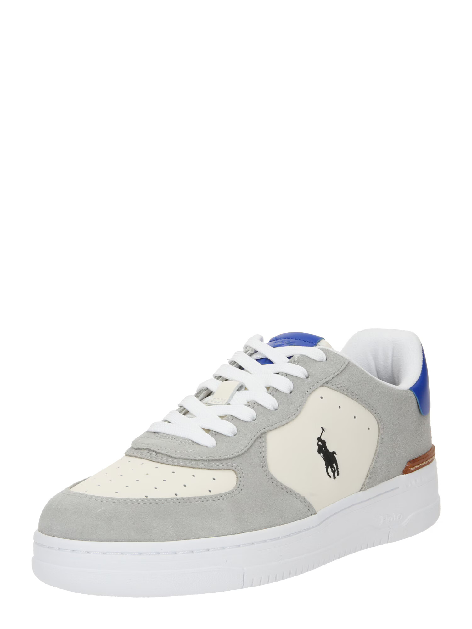 Polo Ralph Lauren Sneaker low 'MASTERS' albastru / maro ruginiu / gri / alb murdar - Pled.ro