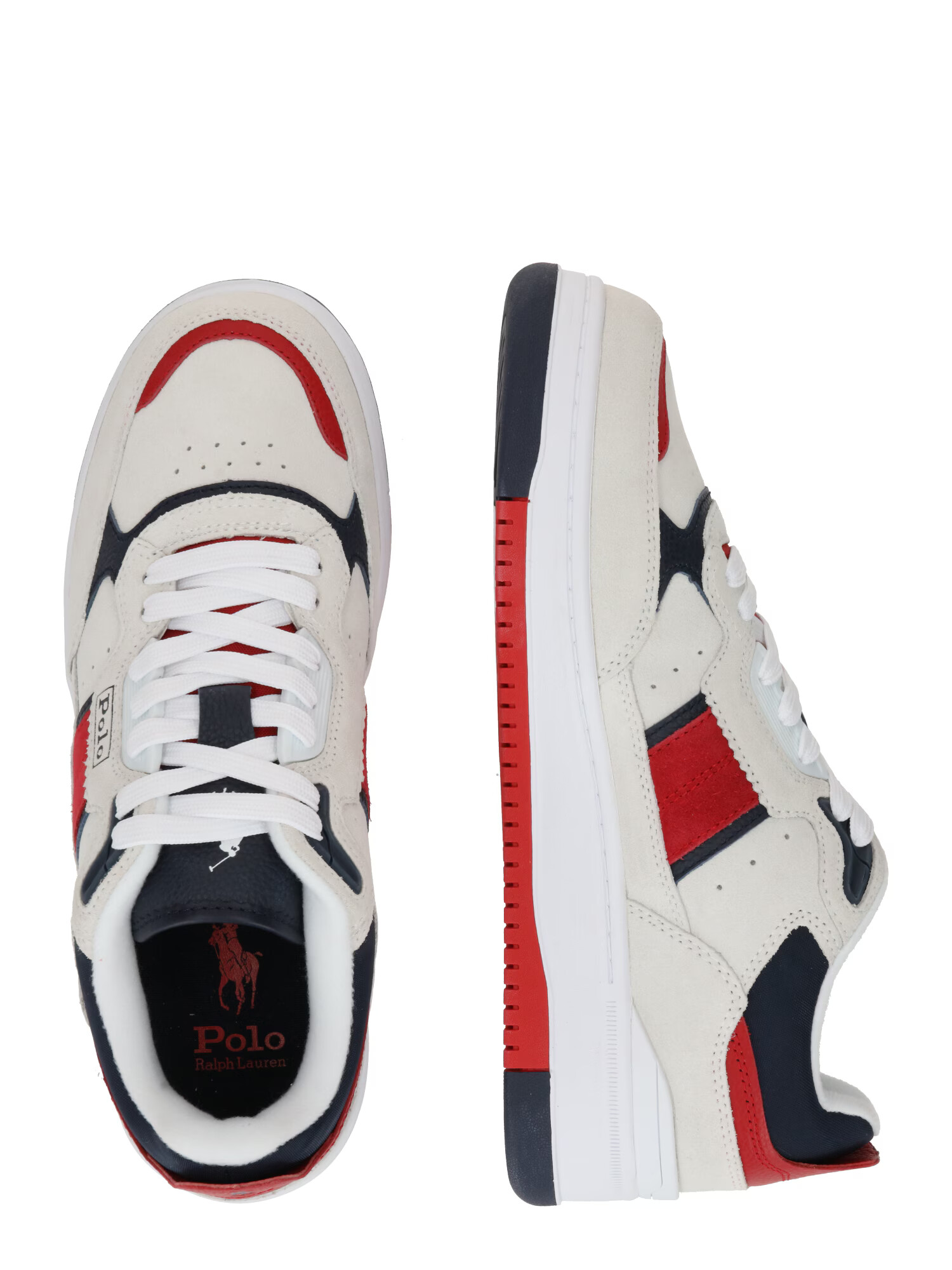 Polo Ralph Lauren Sneaker low 'MASTERS' bleumarin / roșu / alb lână - Pled.ro