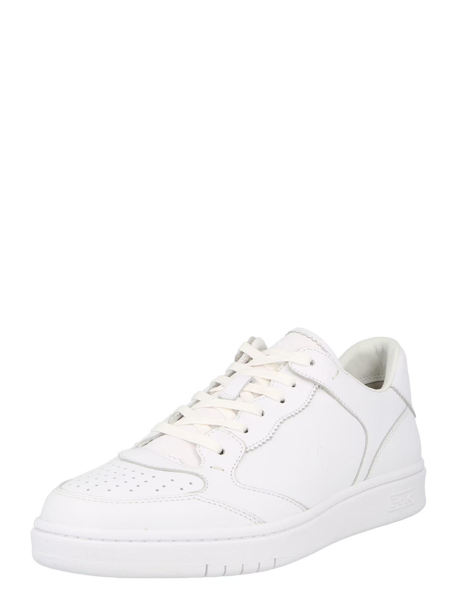 Polo Ralph Lauren Sneaker low 'POLO CRT LUX-SNEAKERS-LOW TOP LACE' alb - Pled.ro