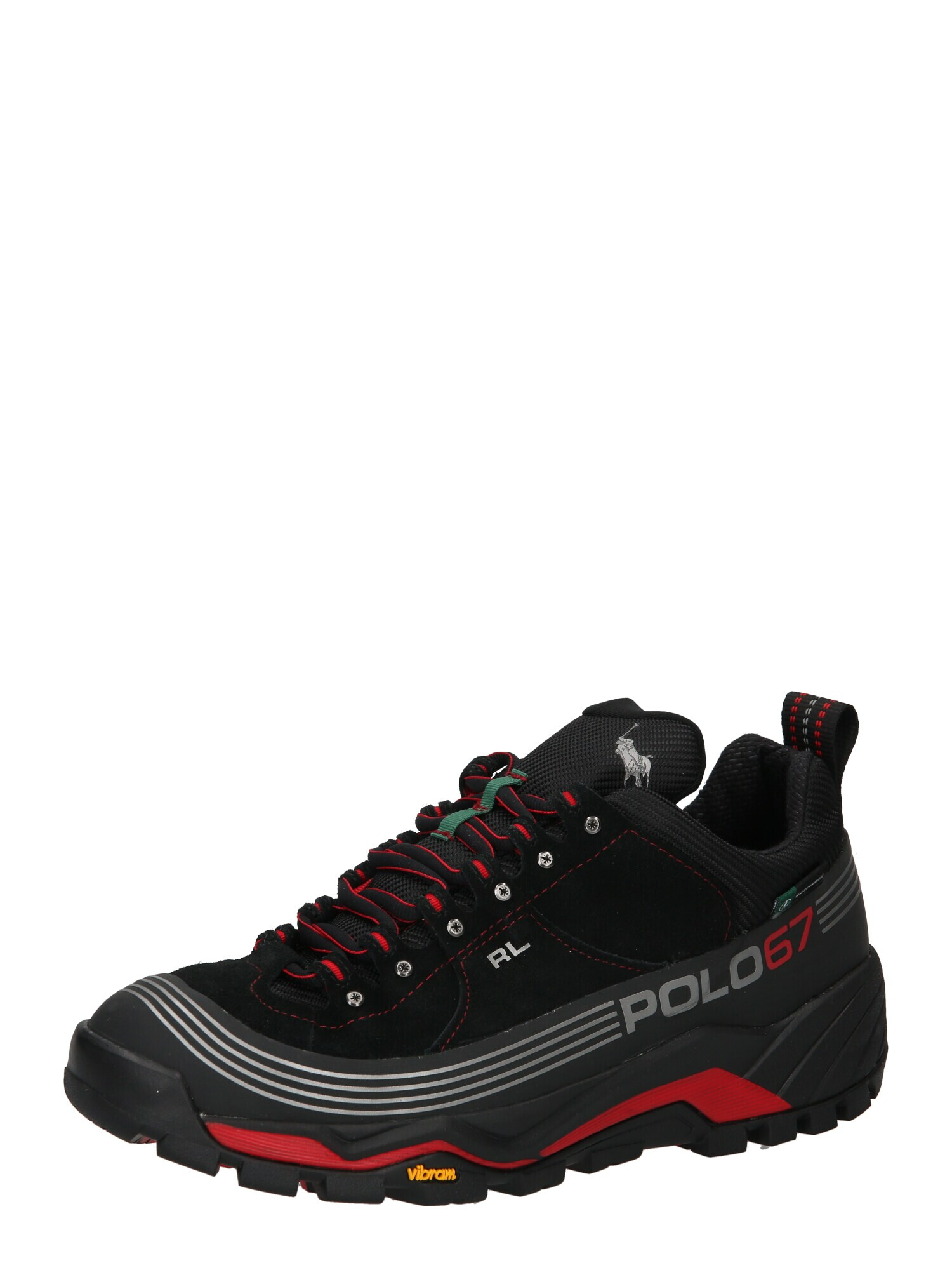 Polo Ralph Lauren Sneaker low roșu / negru / alb - Pled.ro