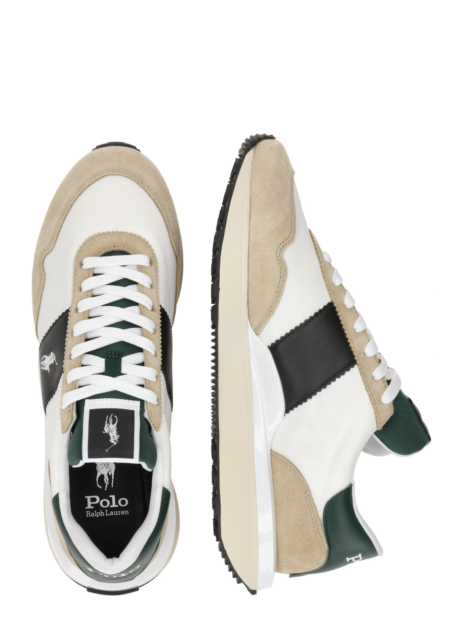 Polo Ralph Lauren Sneaker low 'TRAIN 89' maro cămilă / verde închis / negru / alb - Pled.ro