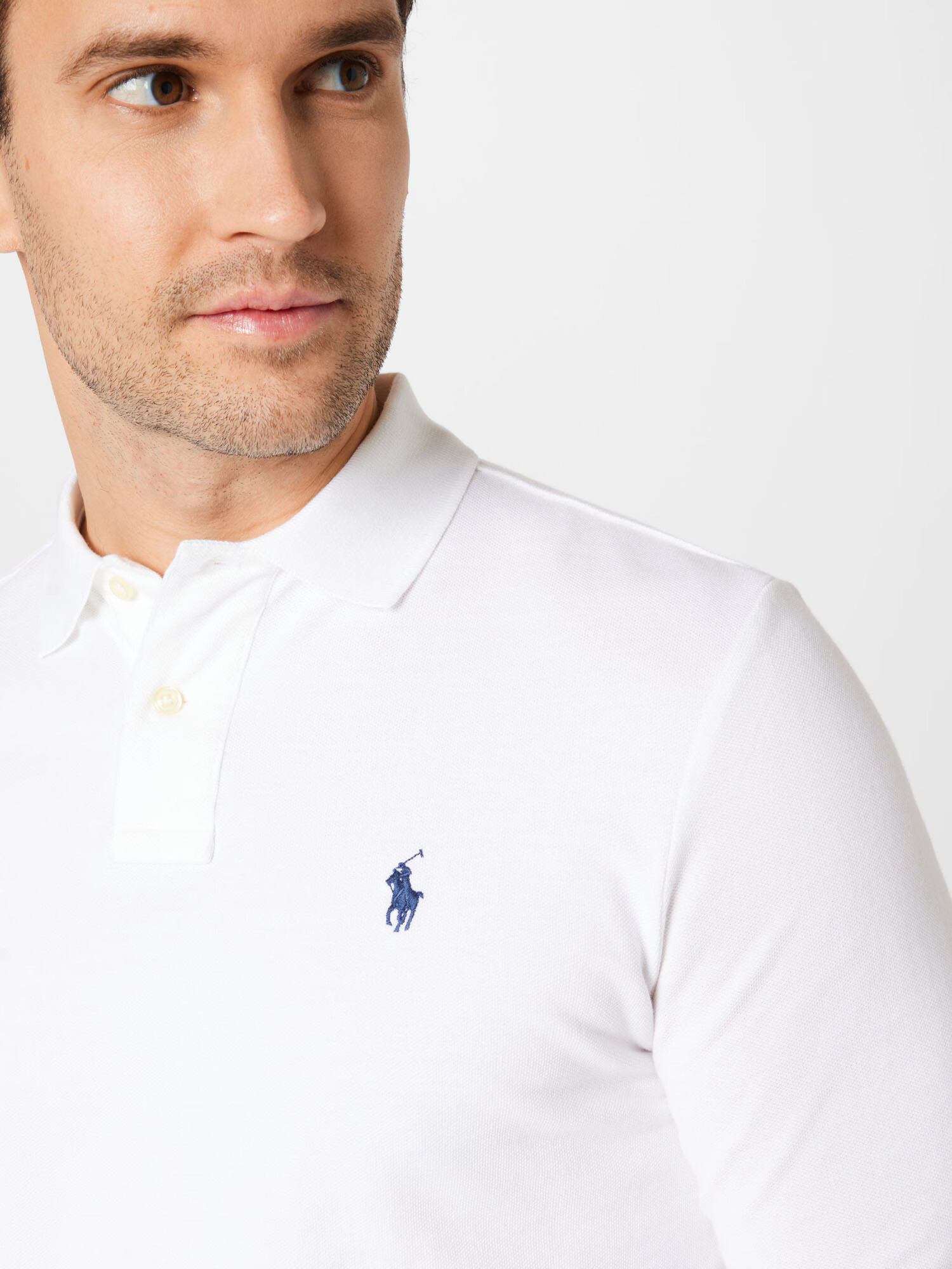 Polo Ralph Lauren Tricou albastru / alb murdar - Pled.ro