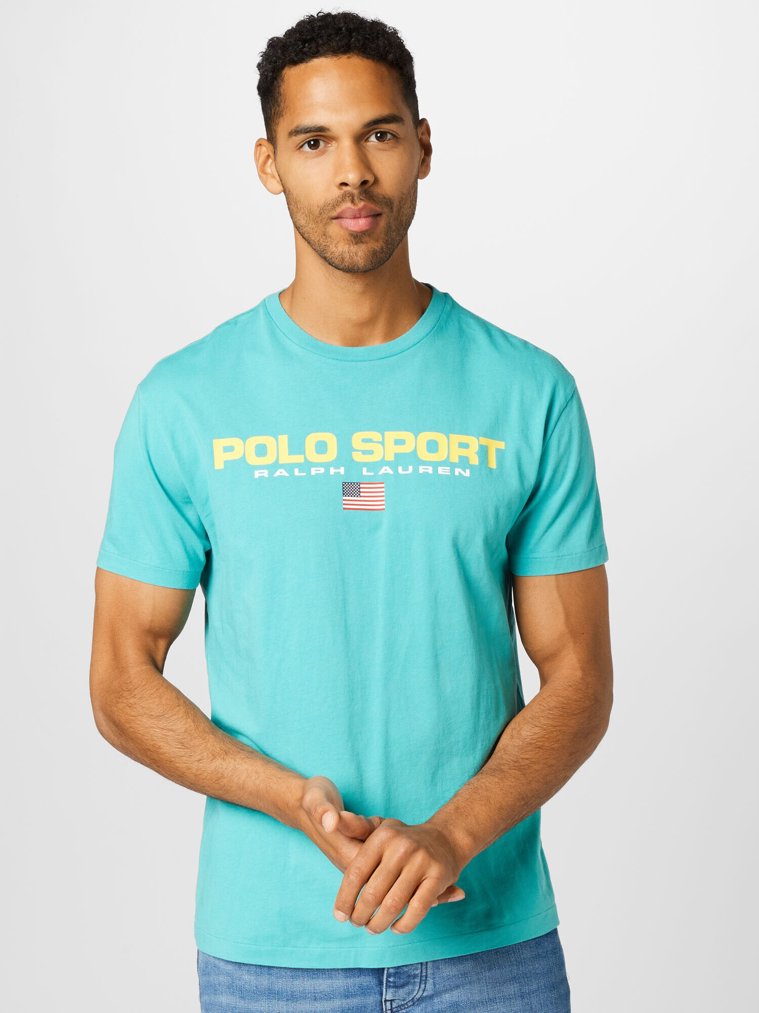 Polo Ralph Lauren Tricou albastru aqua / galben deschis / roșu / alb - Pled.ro