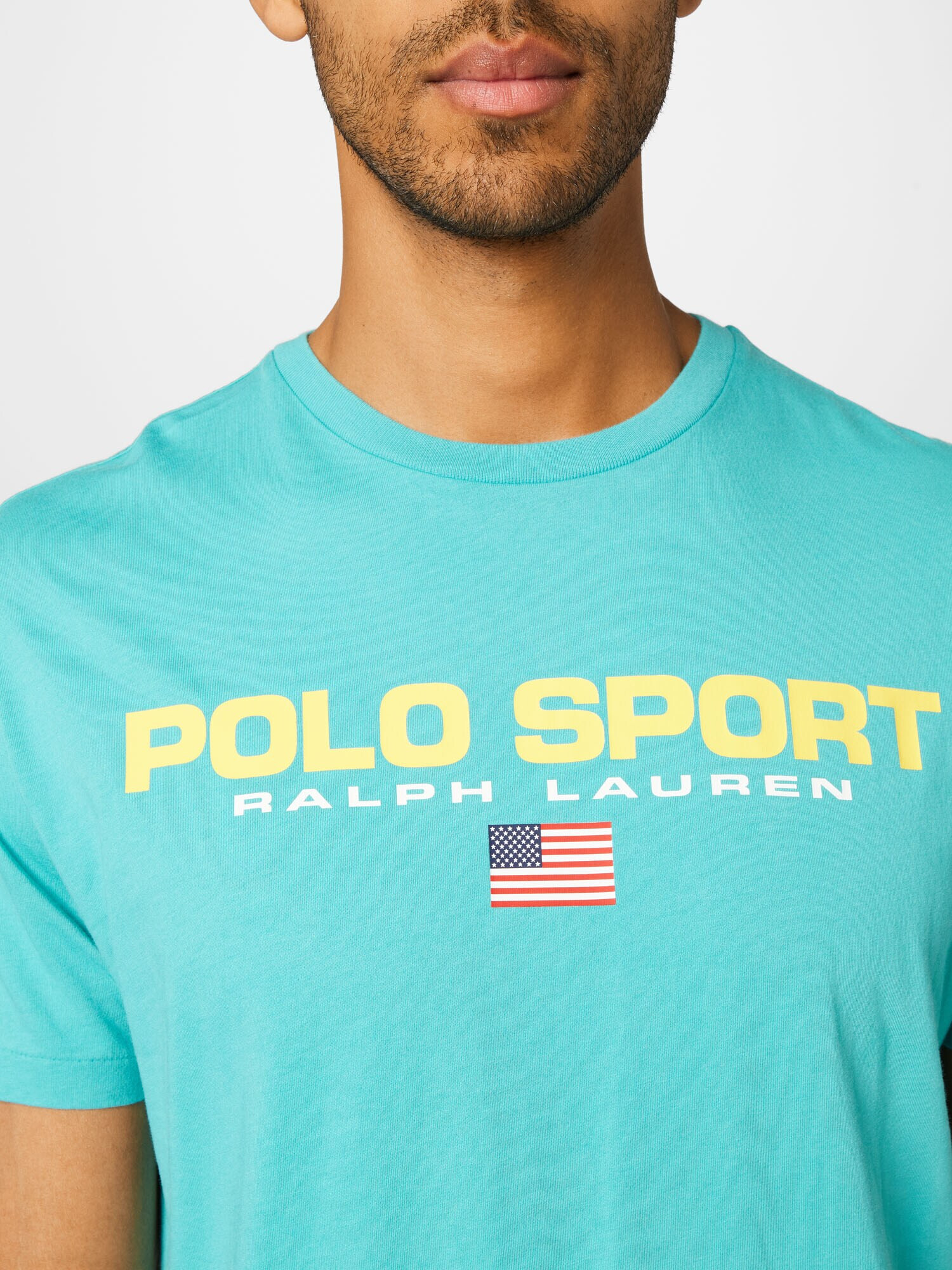 Polo Ralph Lauren Tricou albastru aqua / galben deschis / roșu / alb - Pled.ro