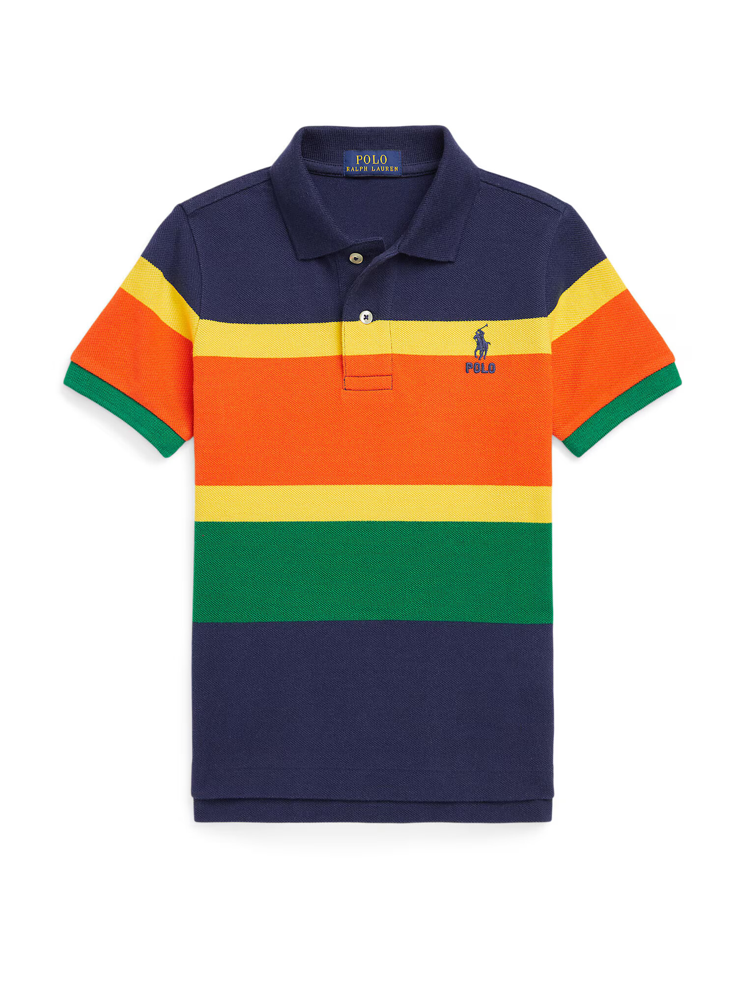 Polo Ralph Lauren Tricou albastru închis / galben / verde deschis / portocaliu - Pled.ro