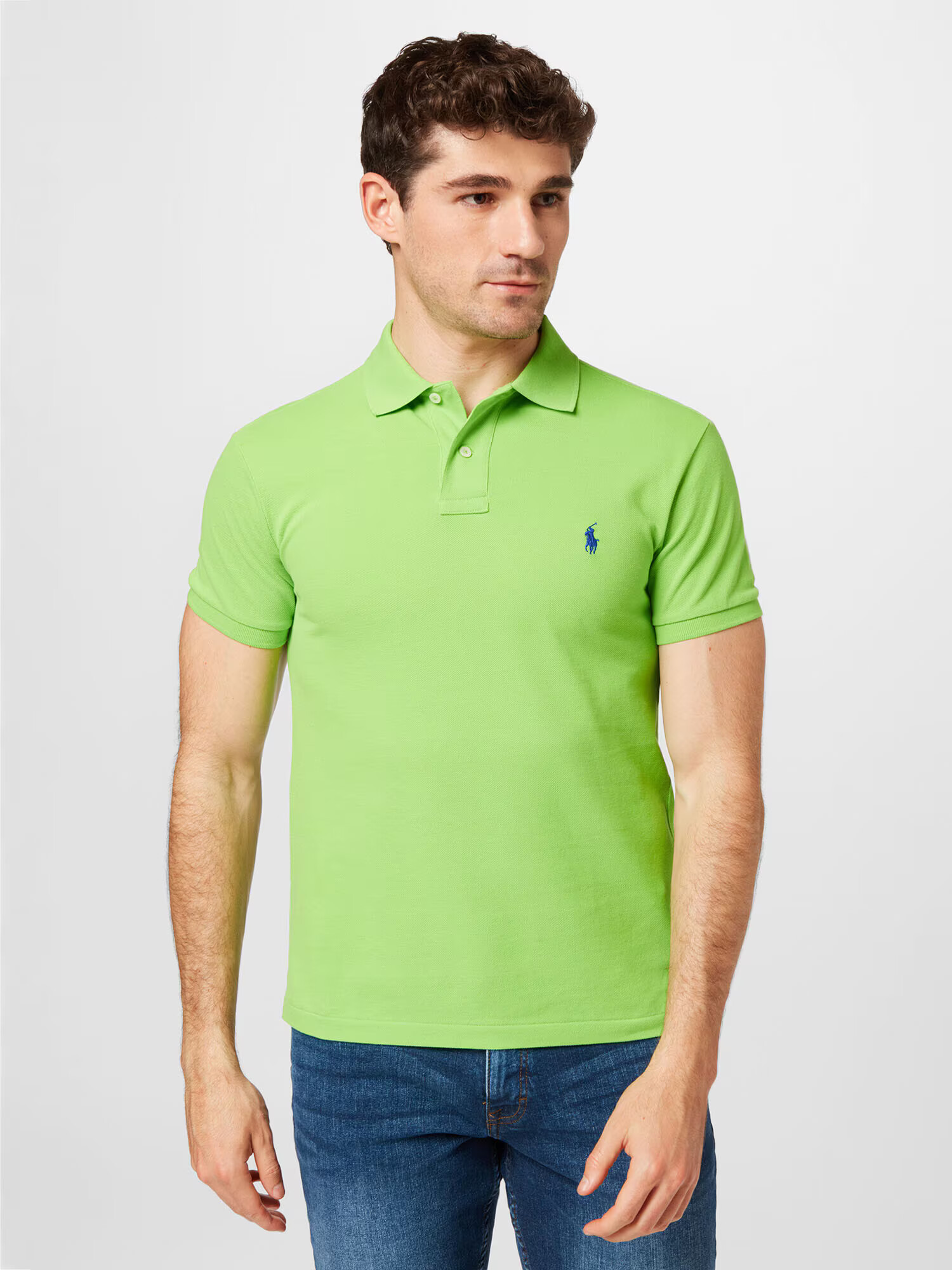 Polo Ralph Lauren Tricou albastru închis / verde măr - Pled.ro