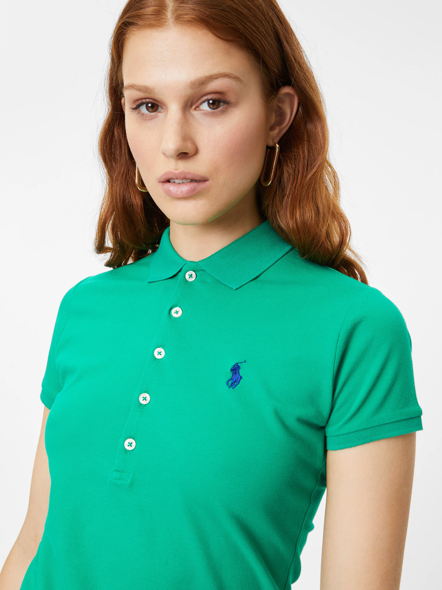 Polo Ralph Lauren Tricou 'Julie' albastru / verde jad - Pled.ro