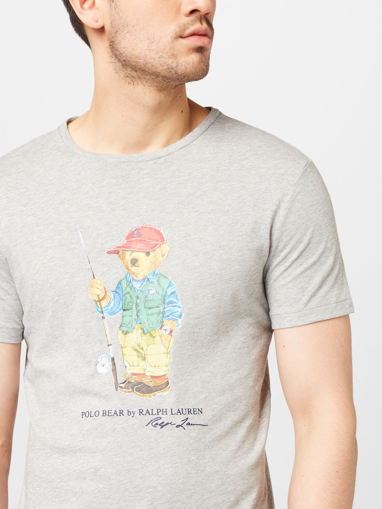 Polo Ralph Lauren Tricou azuriu / gri / verde / roșu - Pled.ro