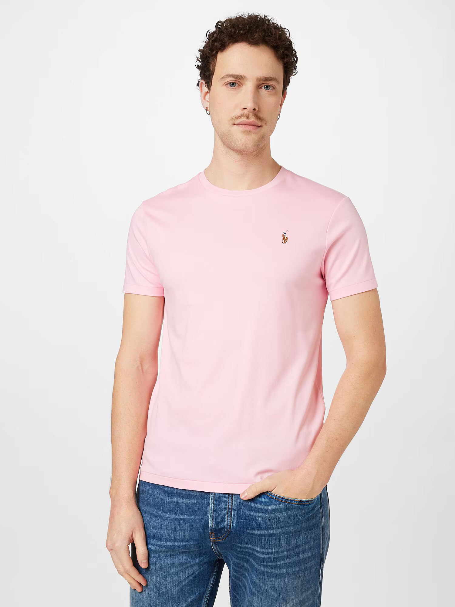 Polo Ralph Lauren Tricou bej / maro / roz - Pled.ro