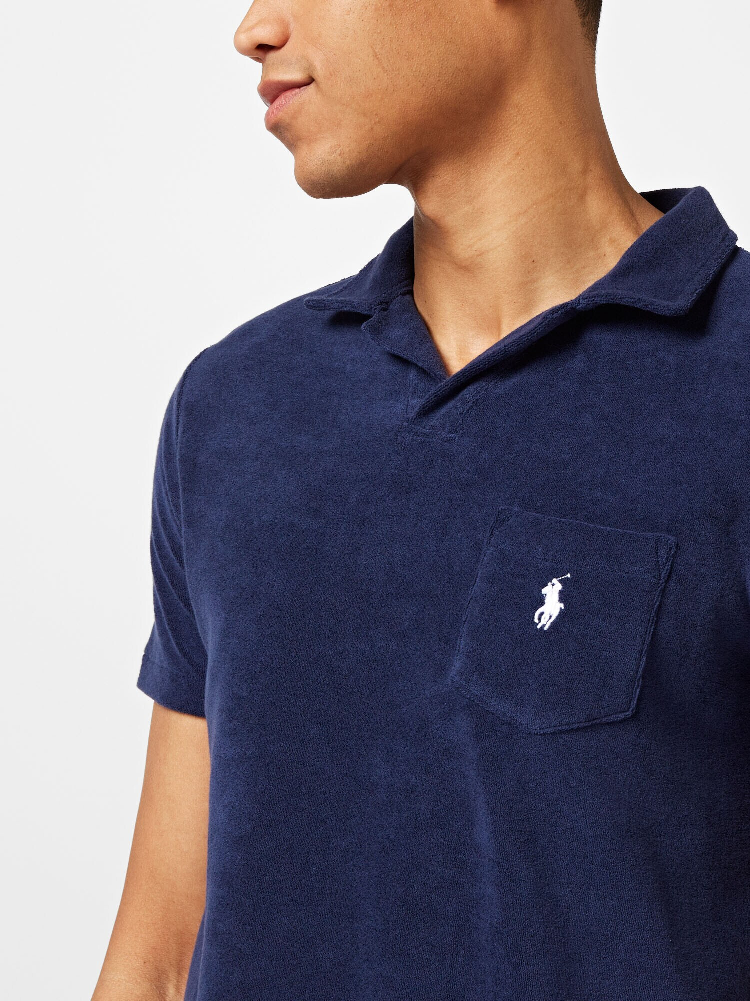 Polo Ralph Lauren Tricou bleumarin / alb - Pled.ro