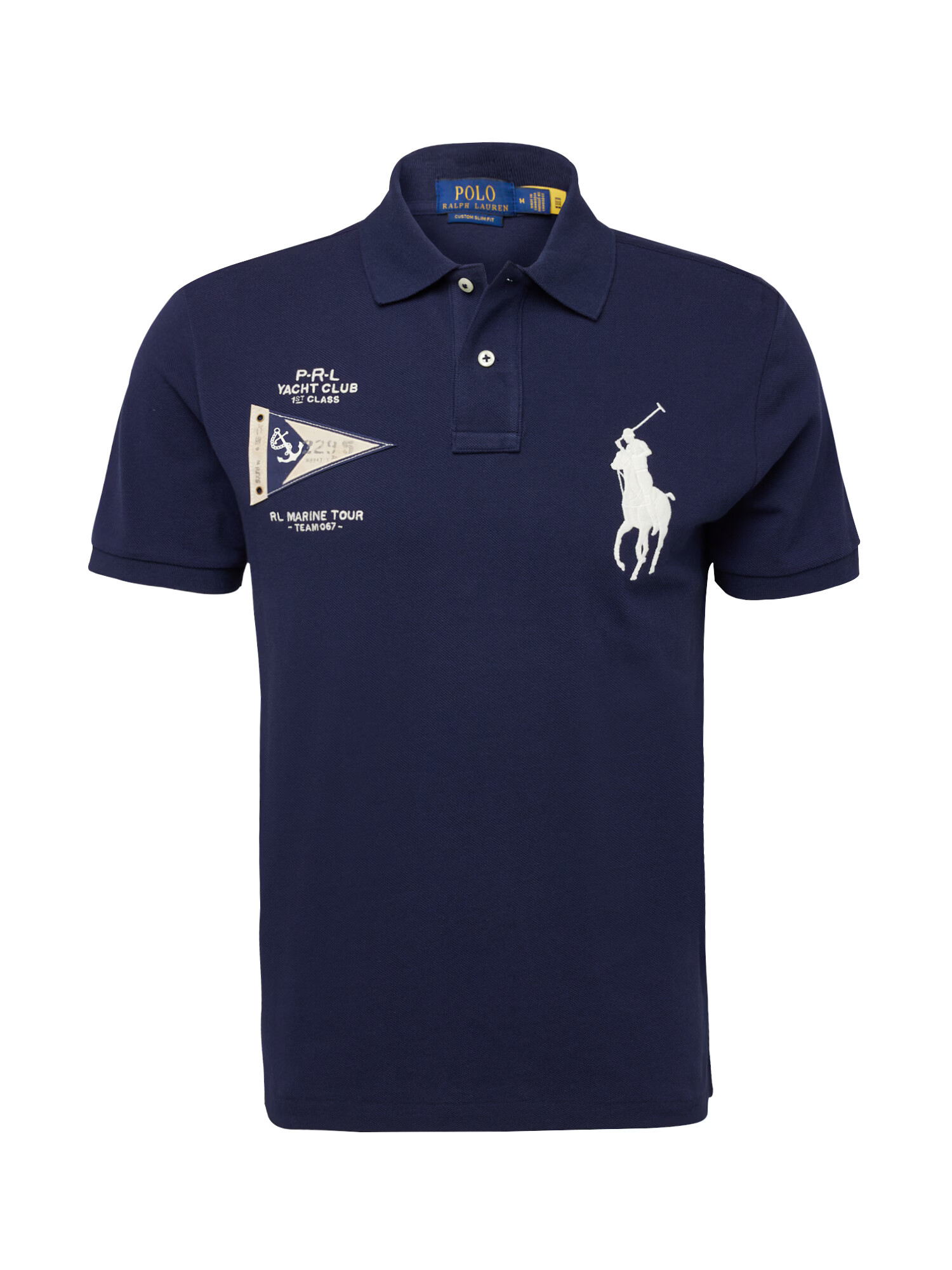 Polo Ralph Lauren Tricou bleumarin / alb - Pled.ro