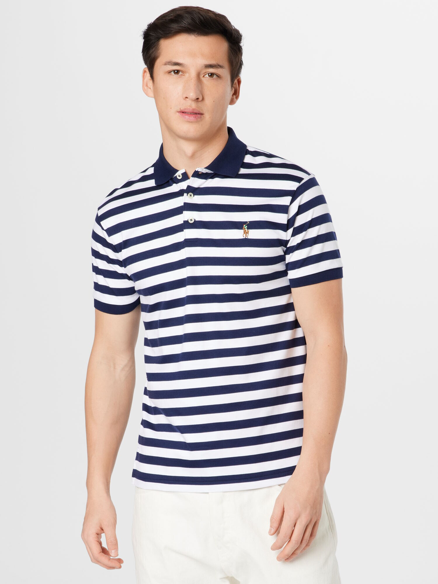 Polo Ralph Lauren Tricou bleumarin / alb - Pled.ro