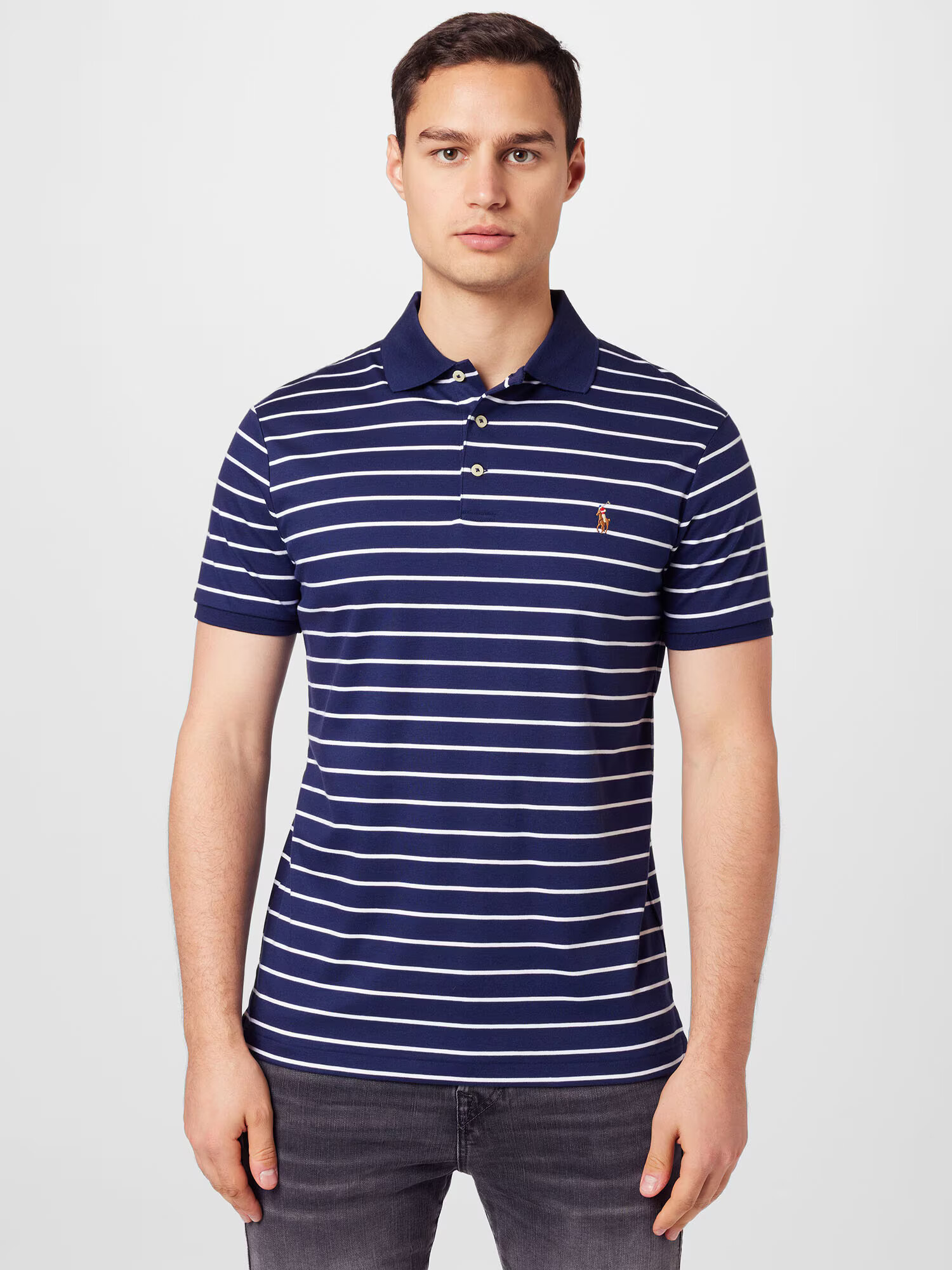 Polo Ralph Lauren Tricou bleumarin / alb - Pled.ro