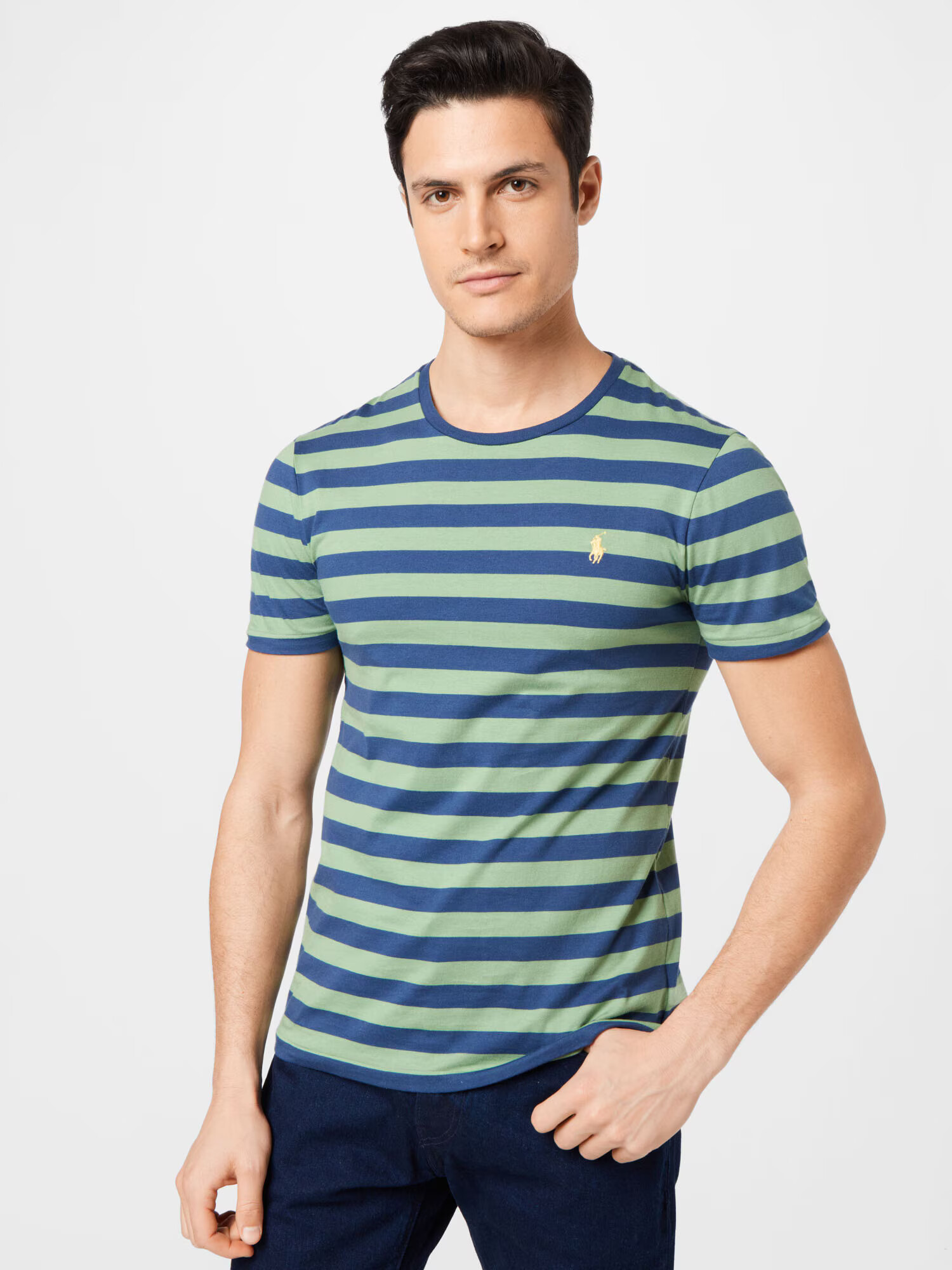 Polo Ralph Lauren Tricou bleumarin / galben / verde deschis - Pled.ro