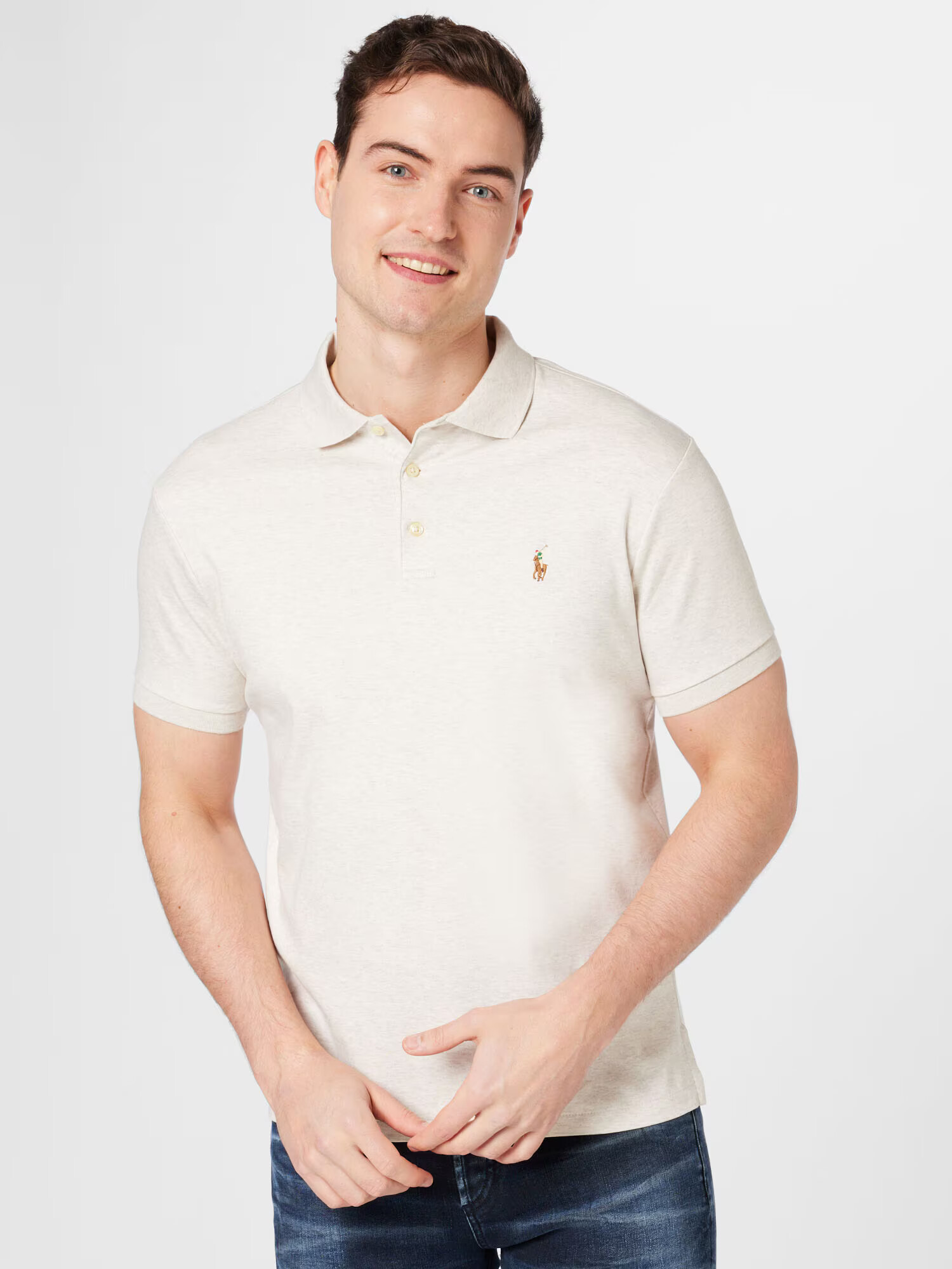 Polo Ralph Lauren Tricou crem / maro cămilă / verde / roșu - Pled.ro