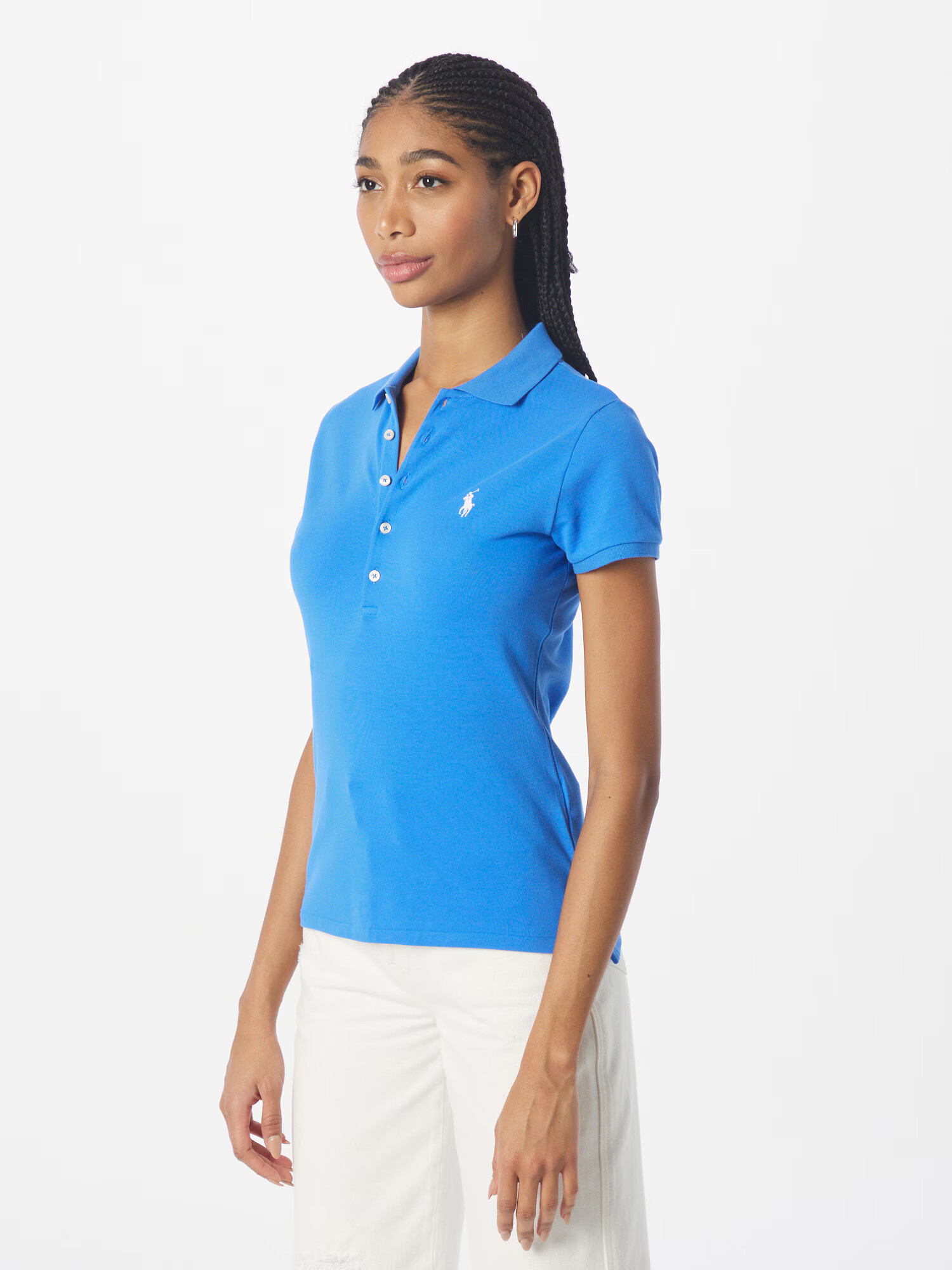 Polo Ralph Lauren Tricou 'JULIE' albastru / alb - Pled.ro