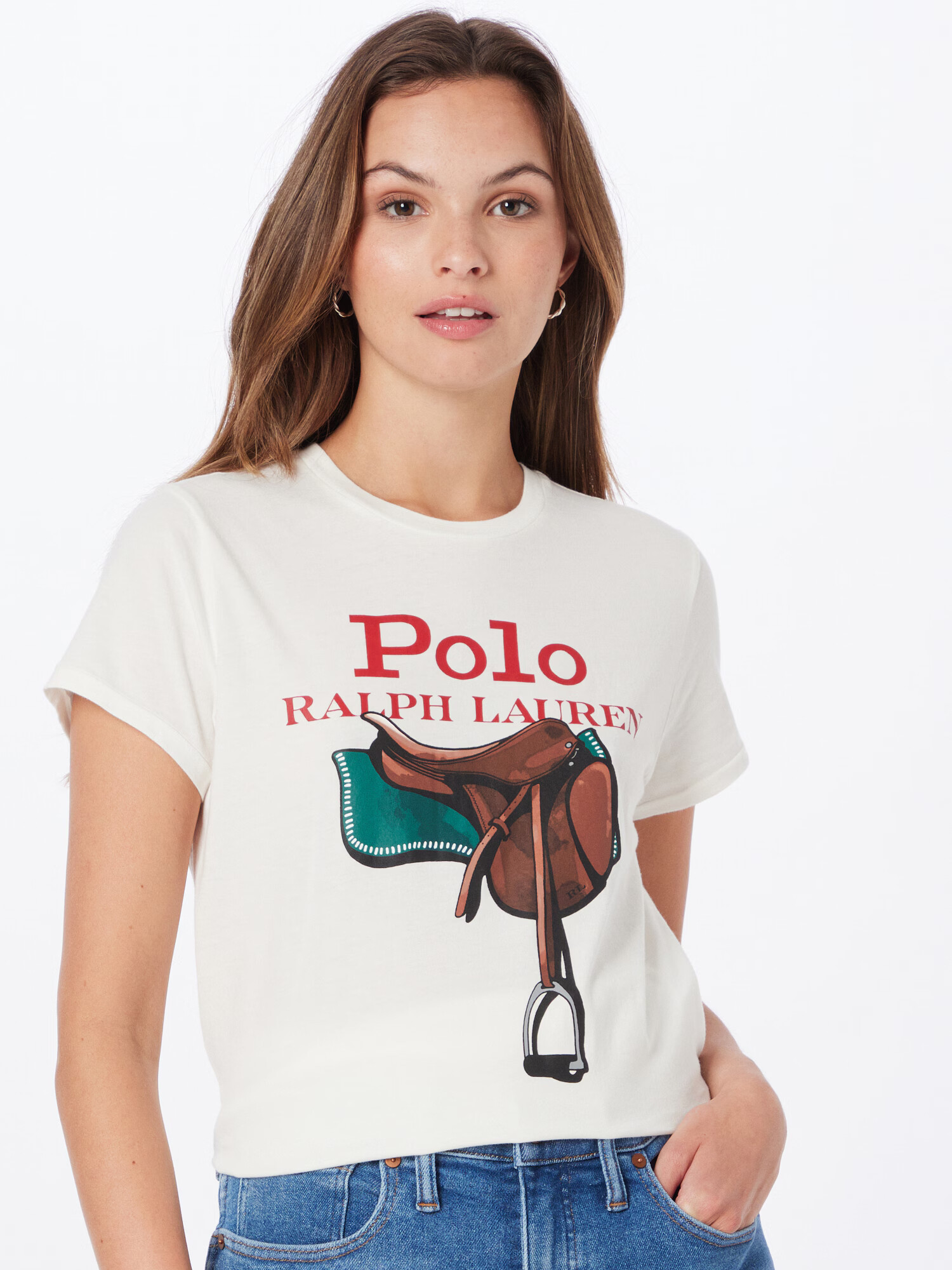 Polo Ralph Lauren Tricou maro / verde închis / roşu închis / alb - Pled.ro