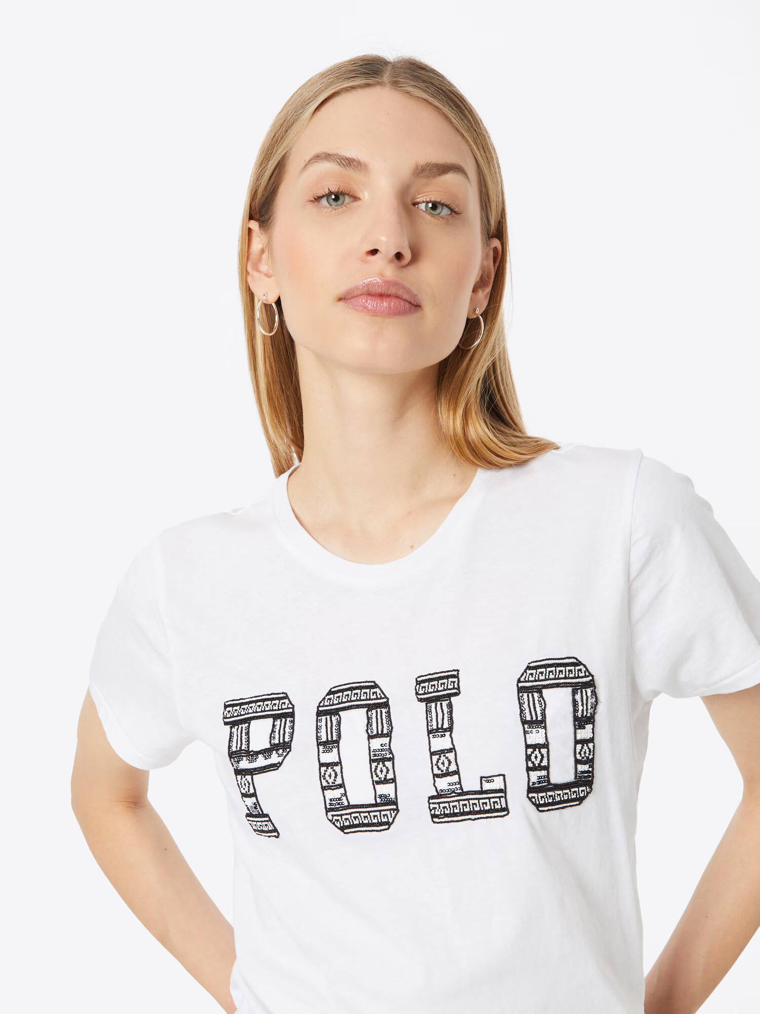 Polo Ralph Lauren Tricou negru / alb - Pled.ro