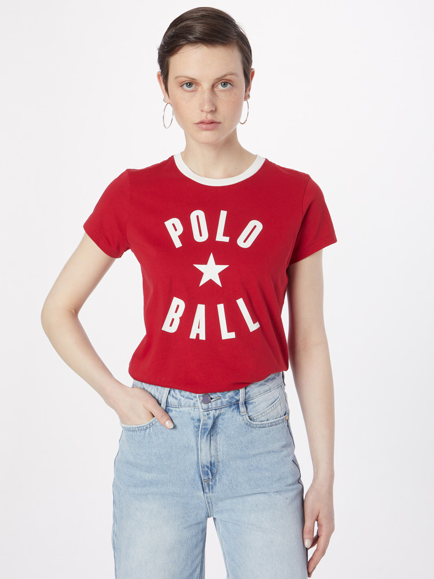 Polo Ralph Lauren Tricou roșu / alb - Pled.ro