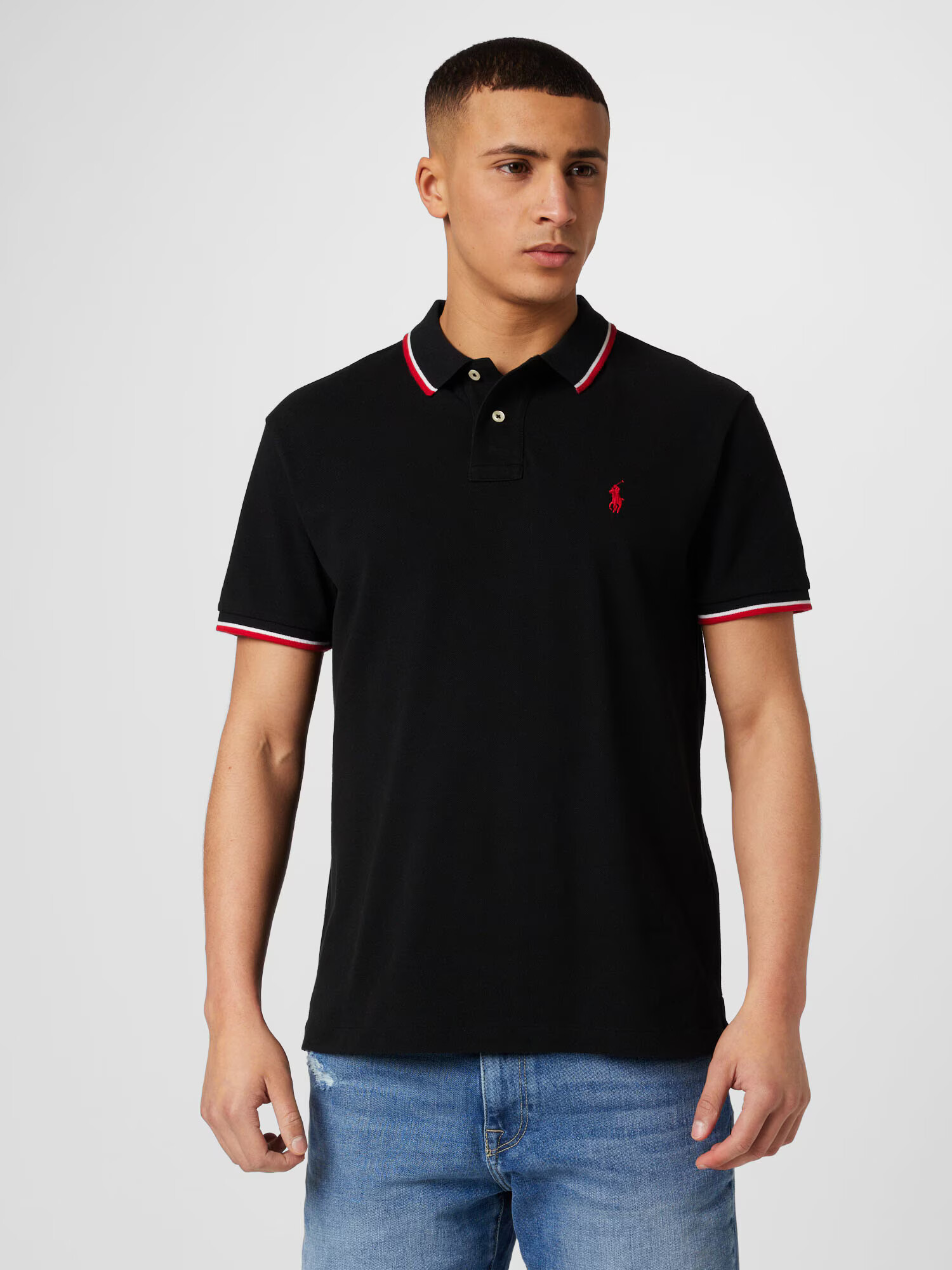 Polo Ralph Lauren Tricou roșu / negru / alb - Pled.ro