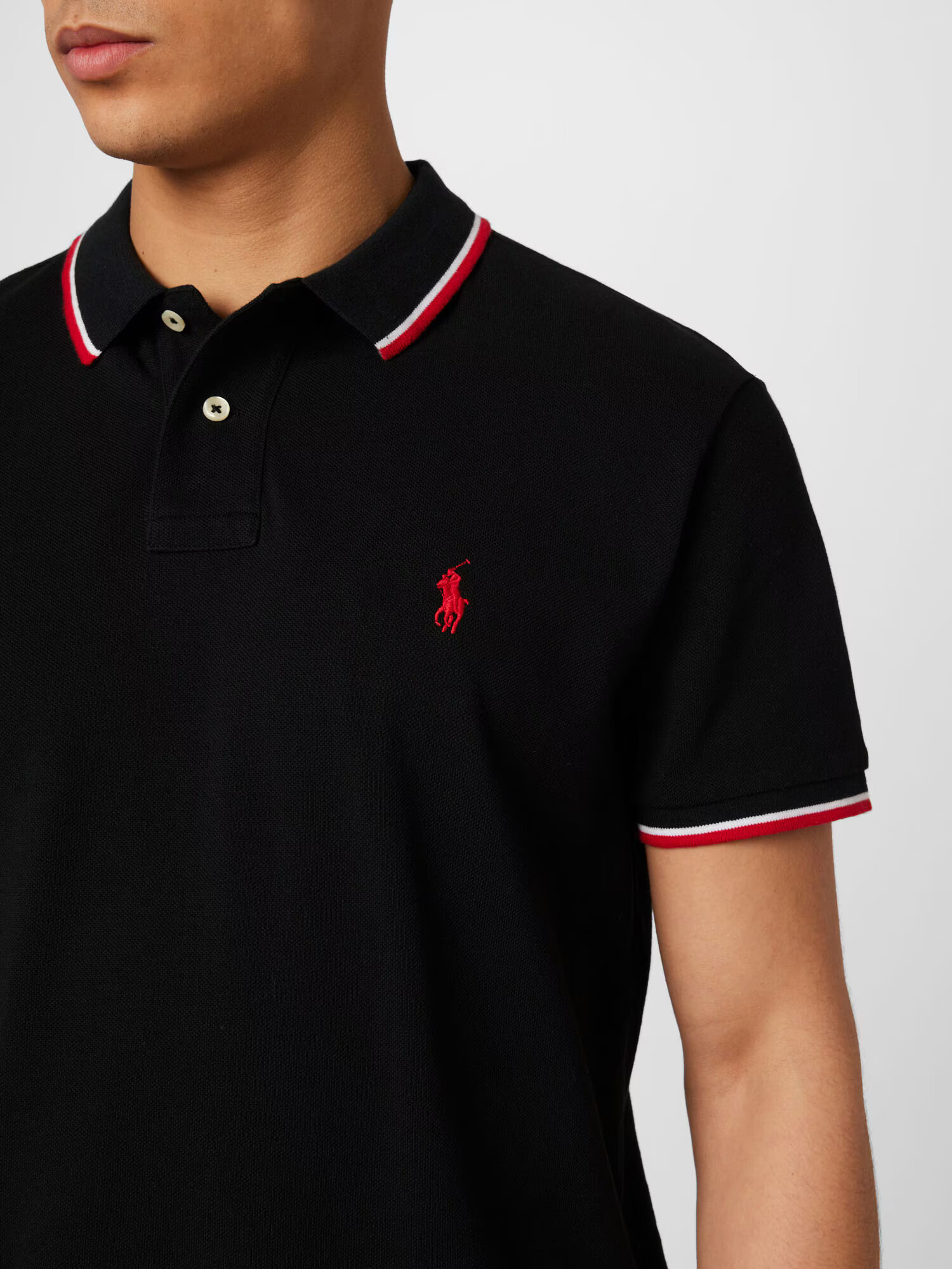 Polo Ralph Lauren Tricou roșu / negru / alb - Pled.ro