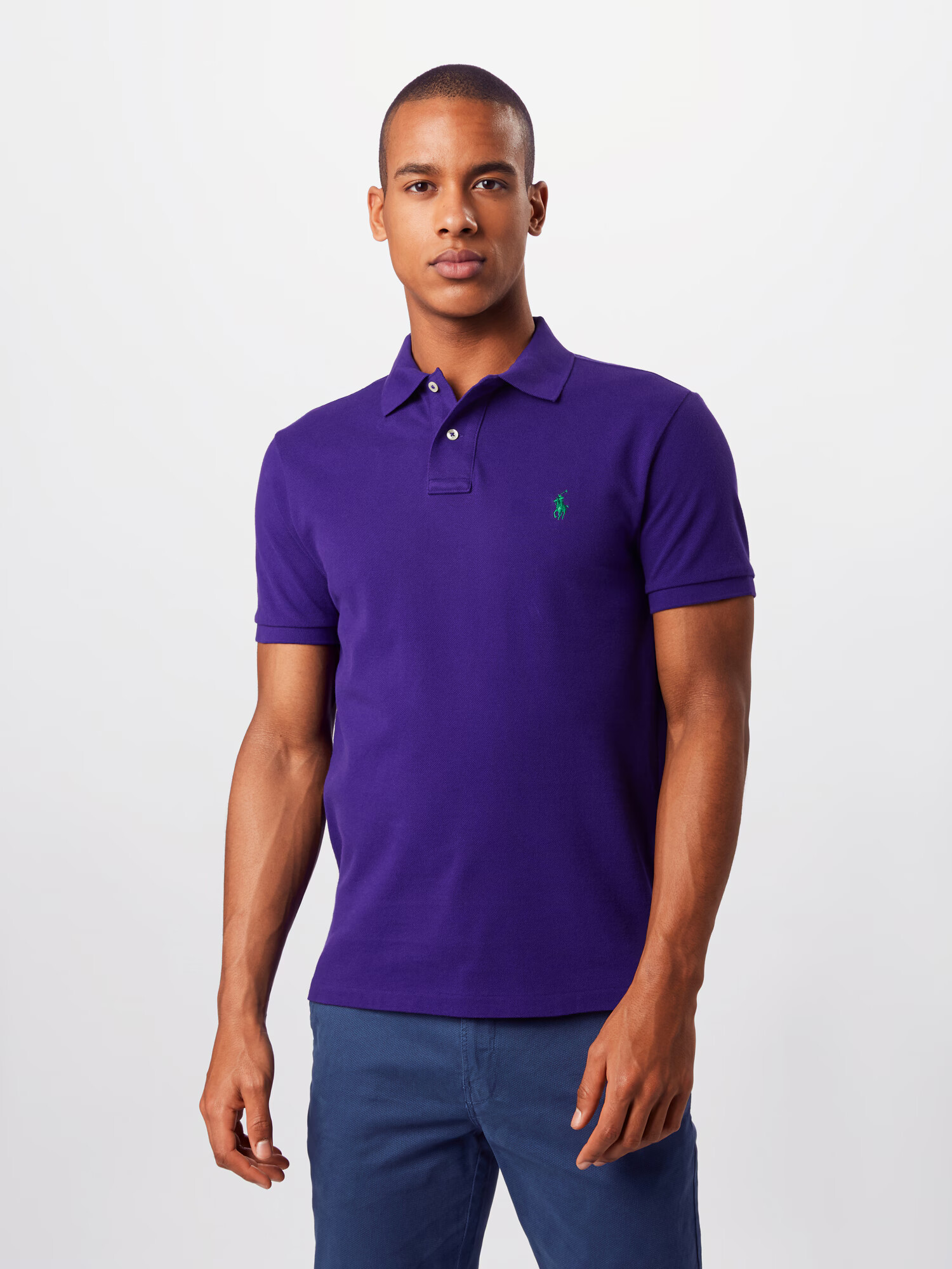 Polo Ralph Lauren Tricou 'SSKCSLIM1-SHORT SLEEVE-KNIT' lila - Pled.ro