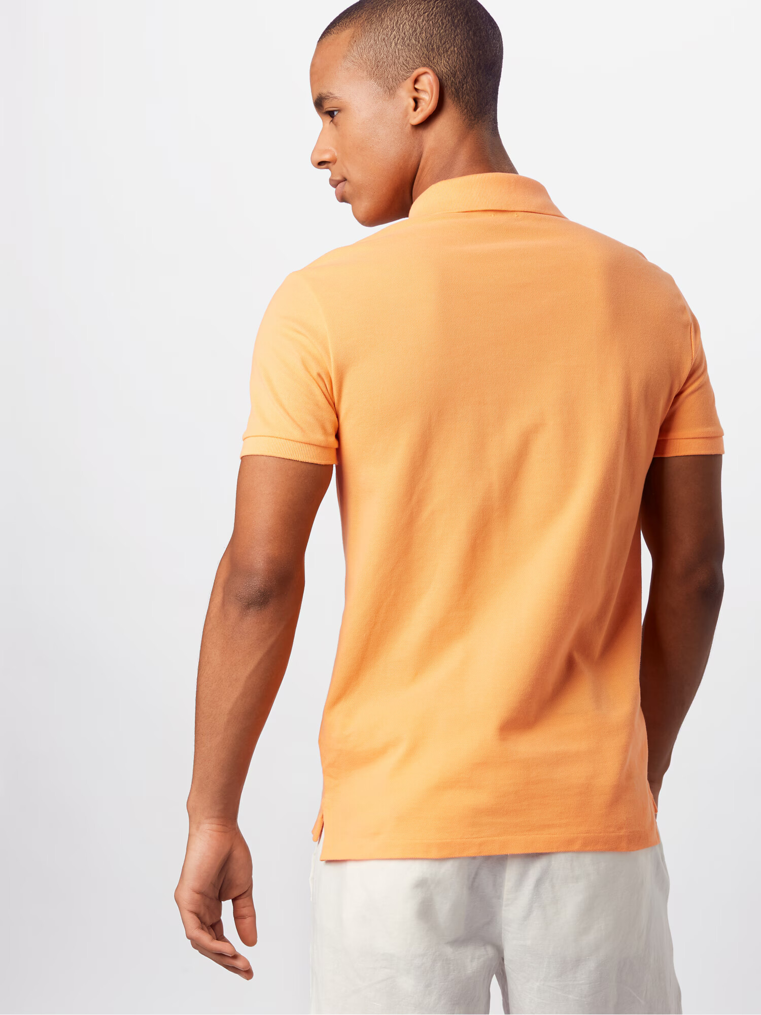 Polo Ralph Lauren Tricou 'SSKCSLIM1-SHORT SLEEVE-KNIT' roșu orange - Pled.ro